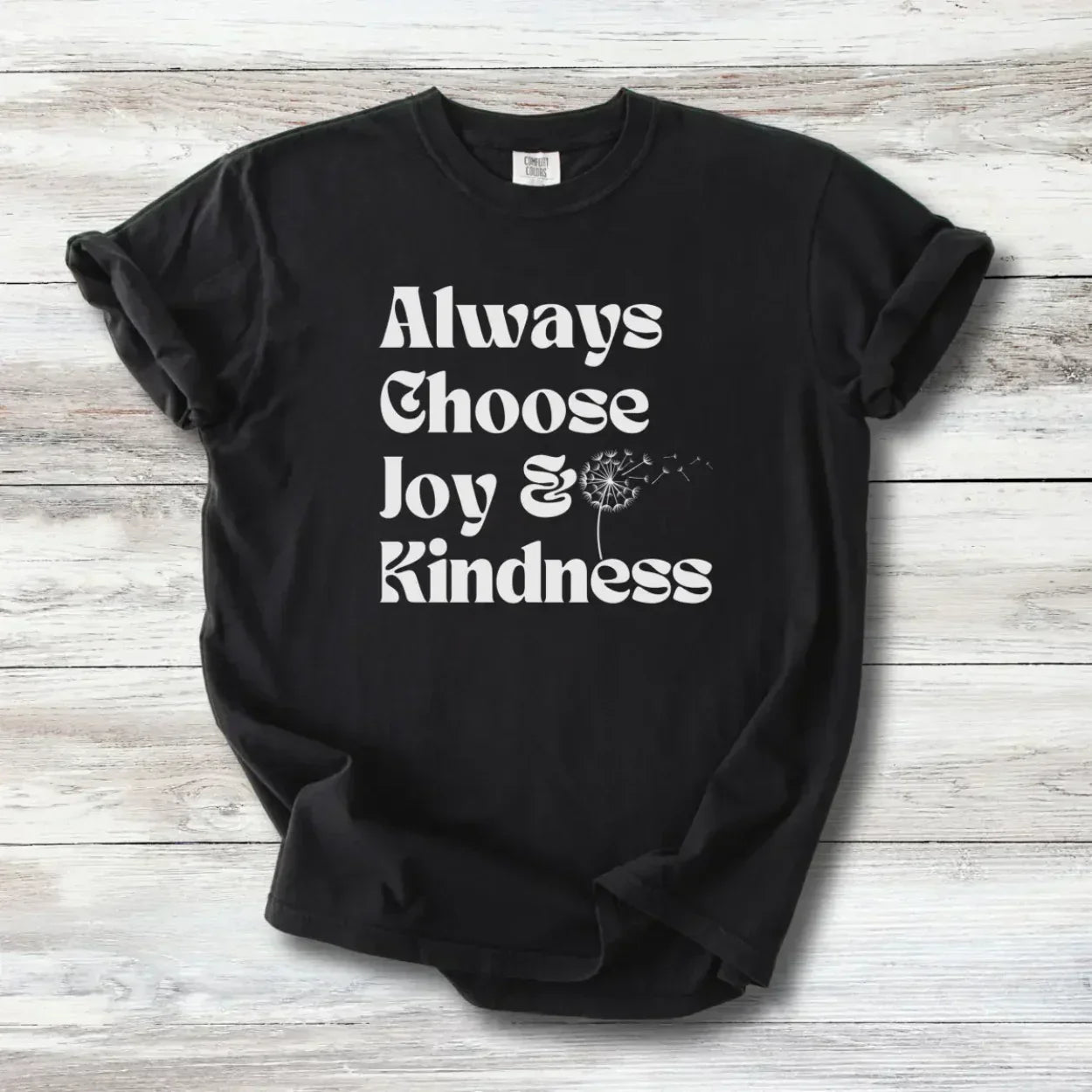 Always Choose Joy & Kindness T-Shirt | Positive Progressive Affirmation Tee