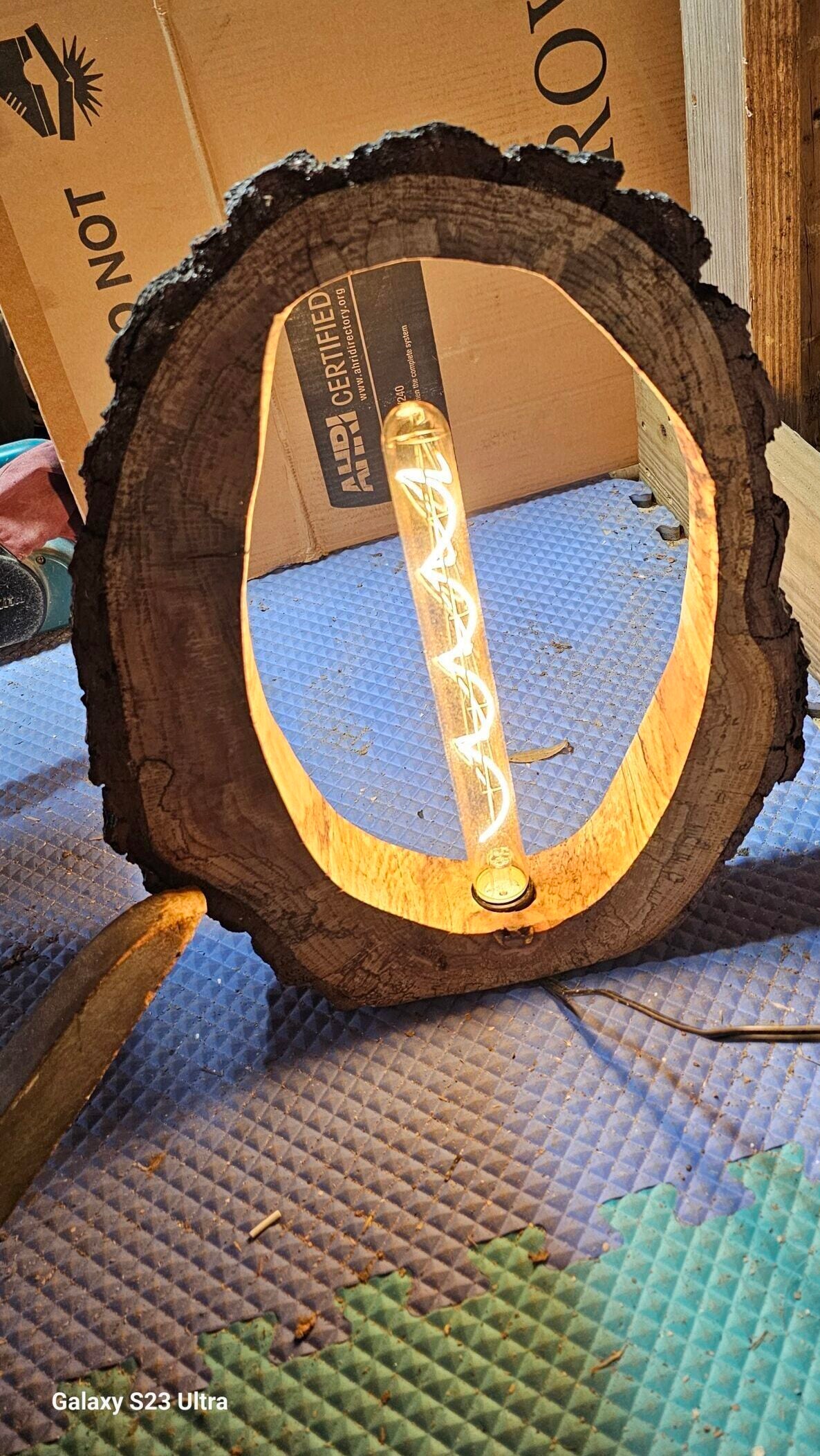 Oak lamp