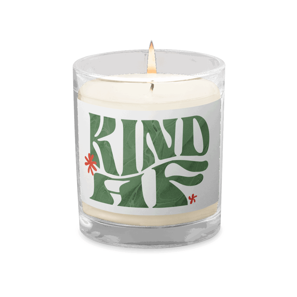 Glass Jar Soy Wax Candle – Kindness Project - Kind AF