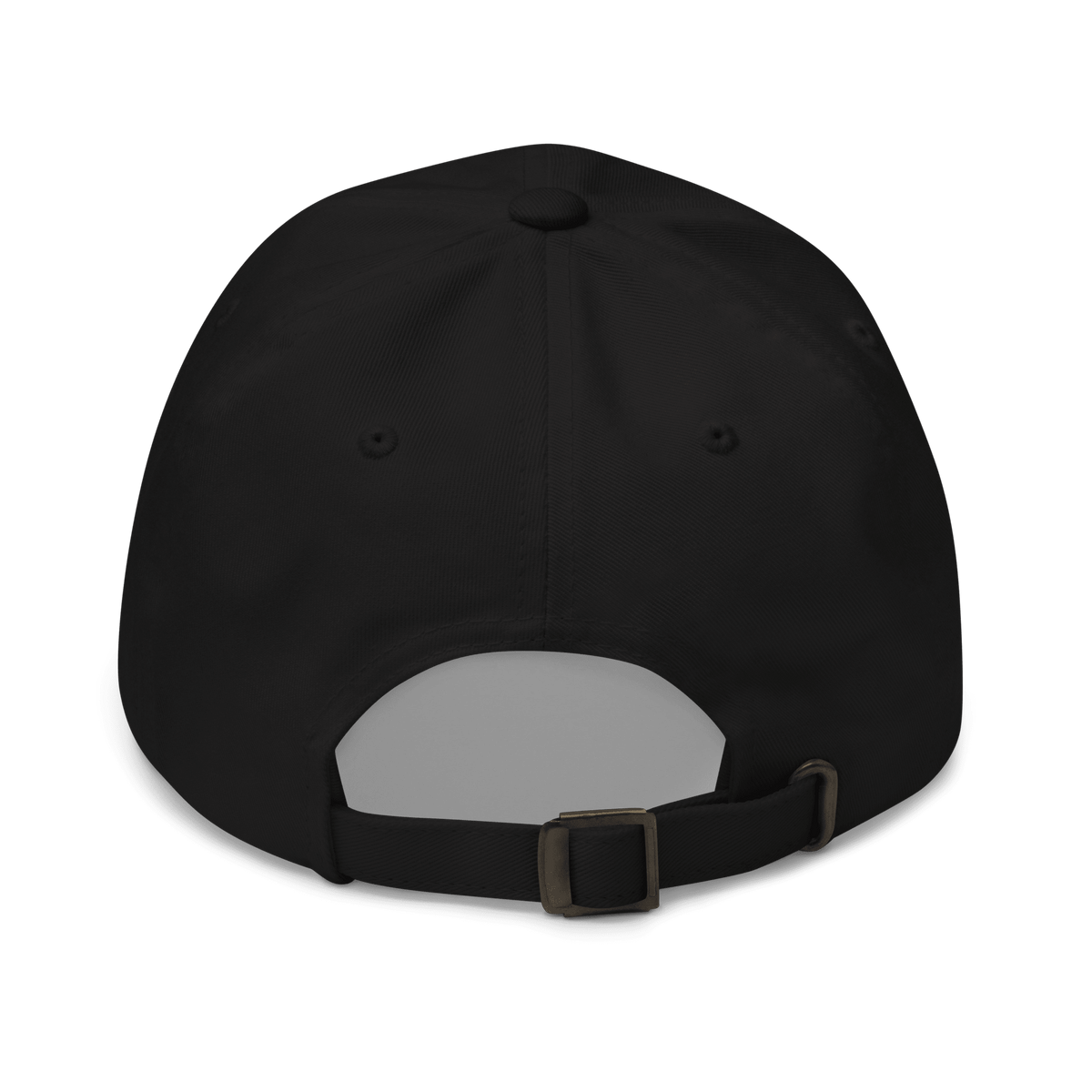 Adjustable Yupoong custom embroidered dad hat back closure