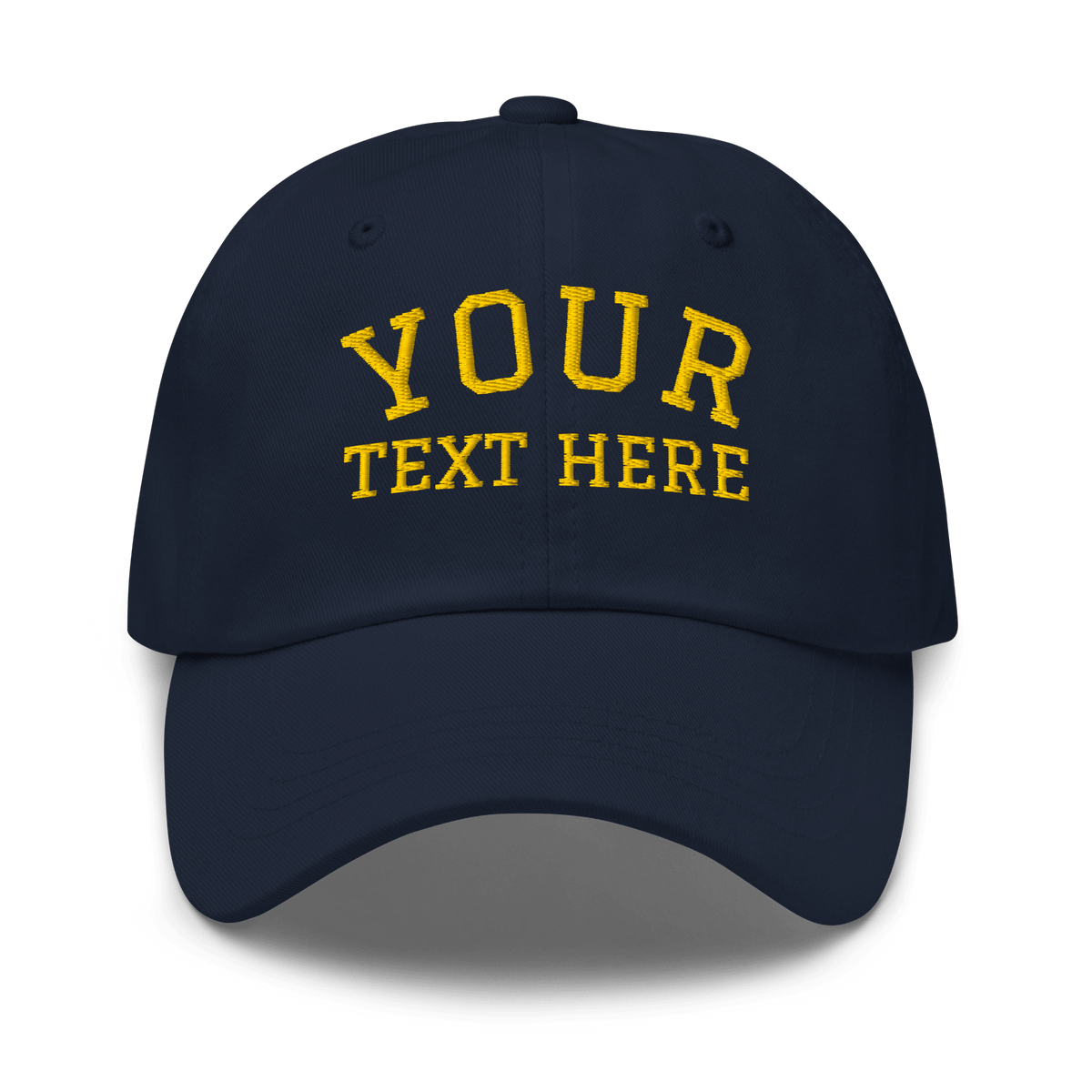 Navy blue personalized embroidered dad hat