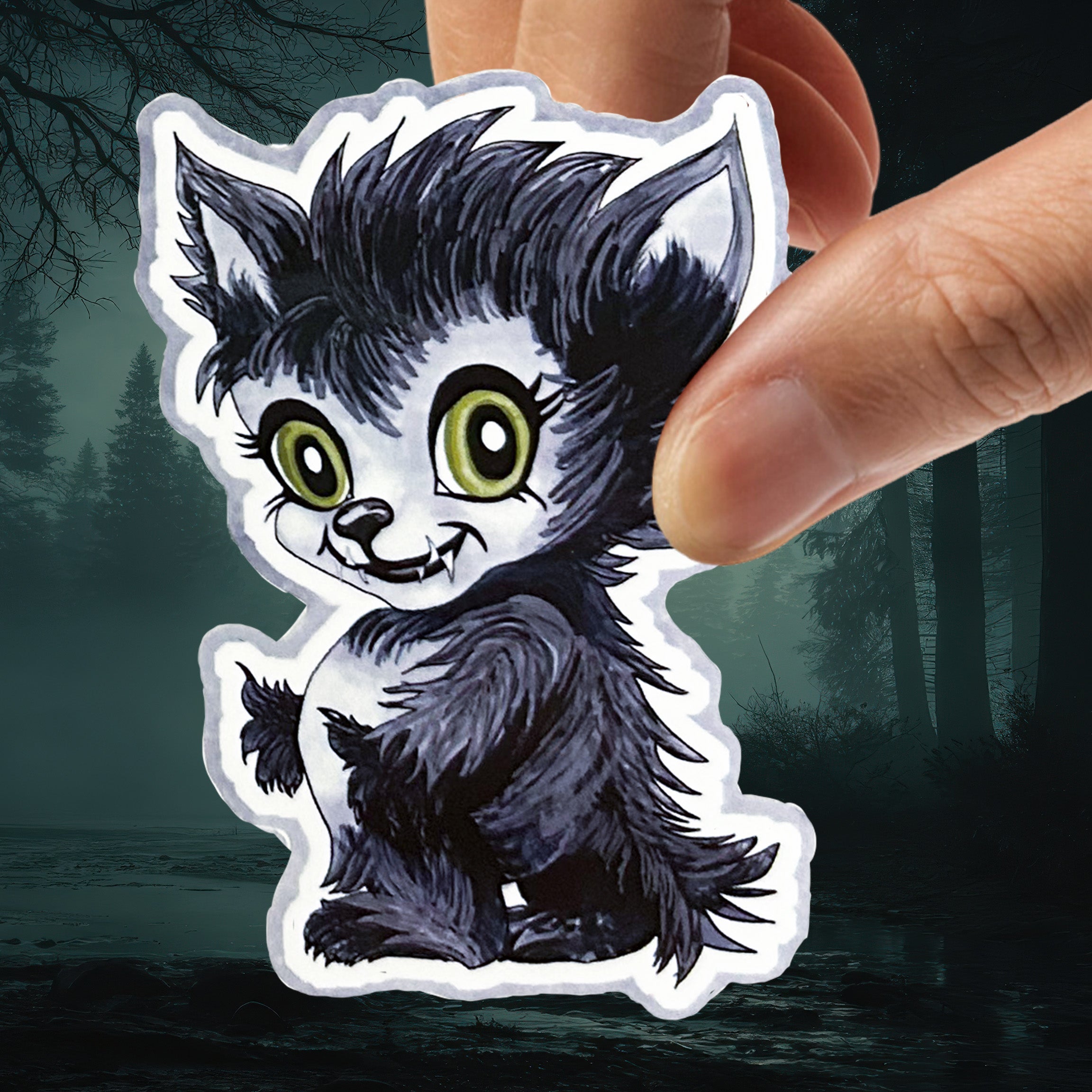 Cute Little Classic Monsters of Horror Sticker Sheet