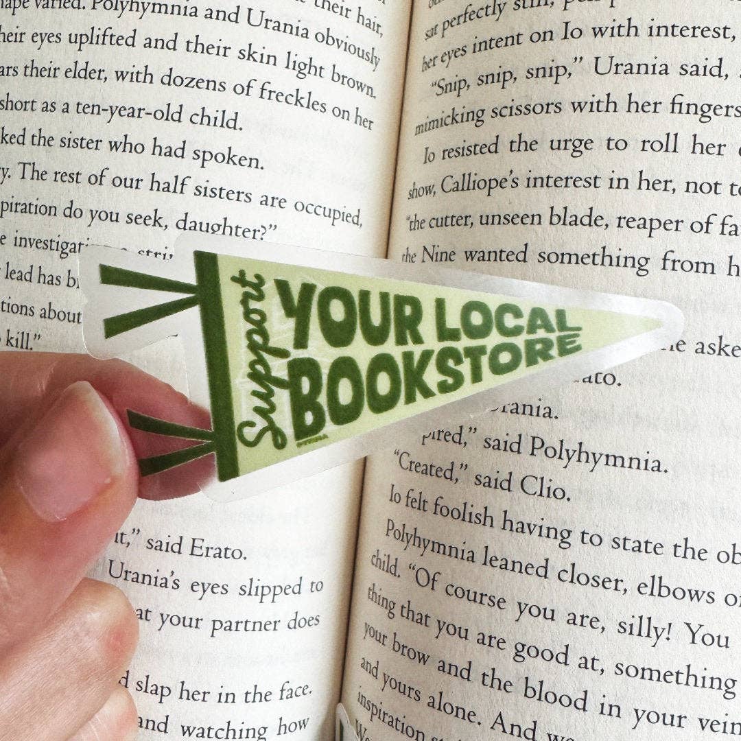 Support Your Local Bookstore Matte Sticker | Bookstore Lover Sticker
