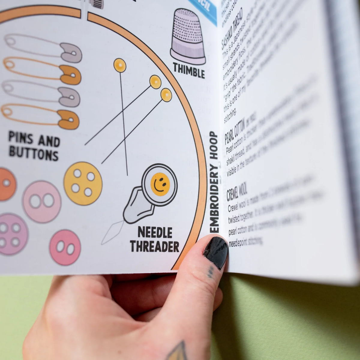 Embroidery + Cross Stitch Basics Guide Zine