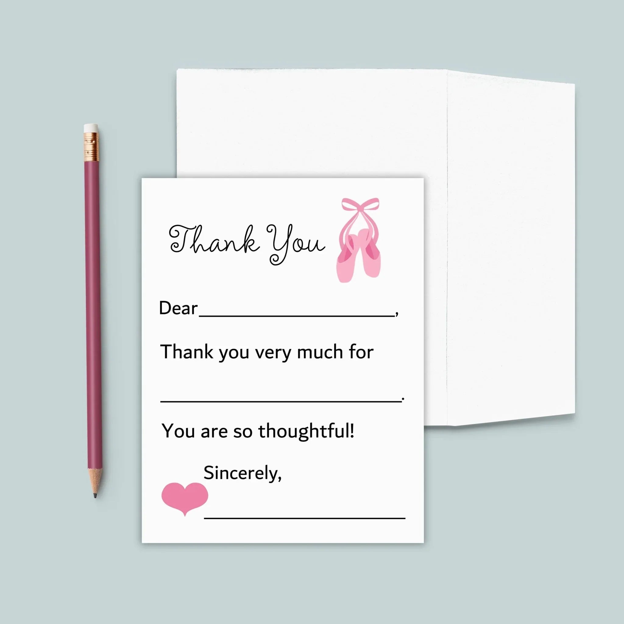Ballet - Fill-in Thank You Notes - The Note House