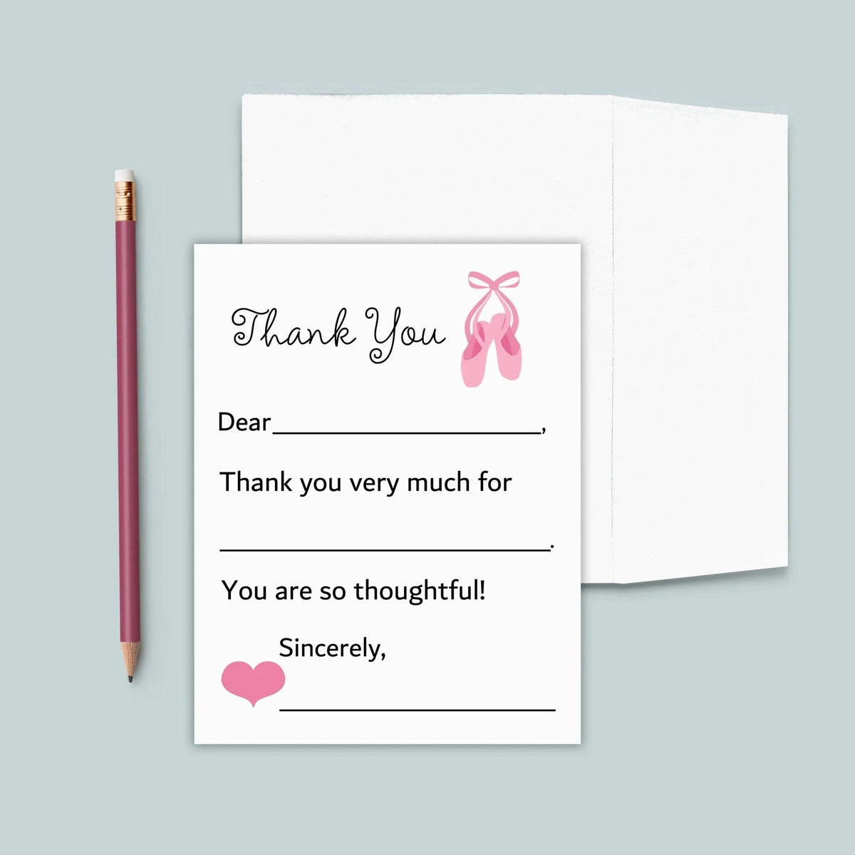 Ballet - Fill-in Thank You Notes - The Note House
