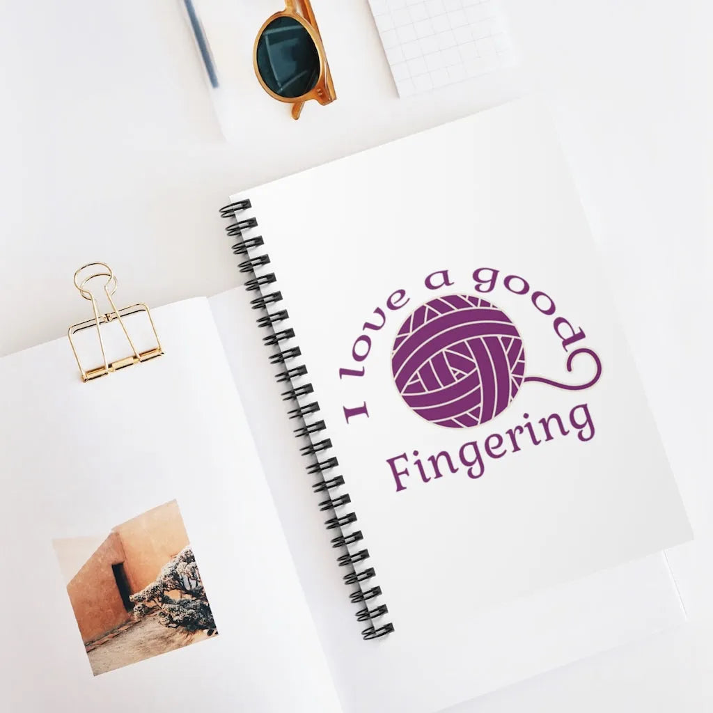 I Love A Good Fingering Spiral Notebook - Ruled Line