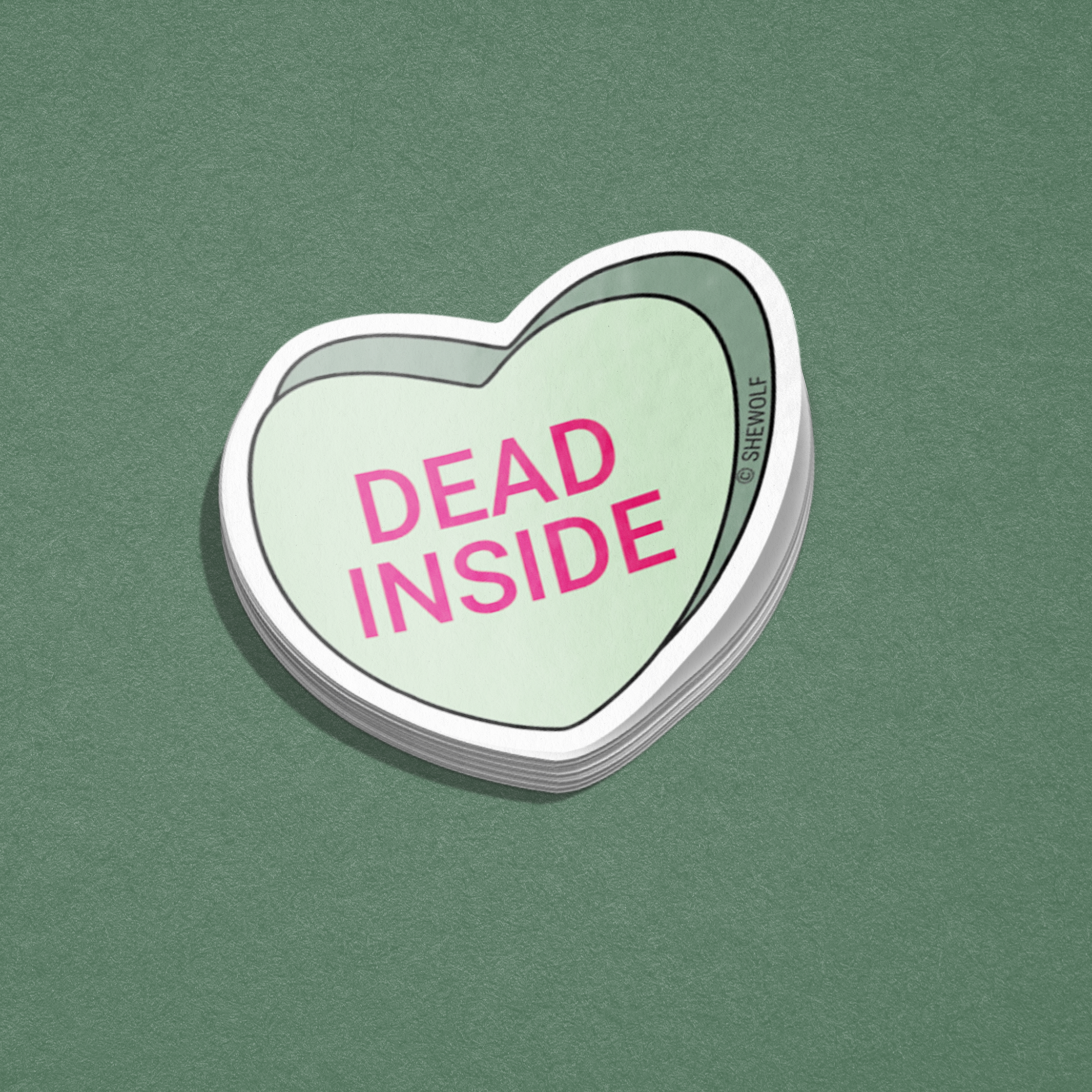 Dead inside sticker