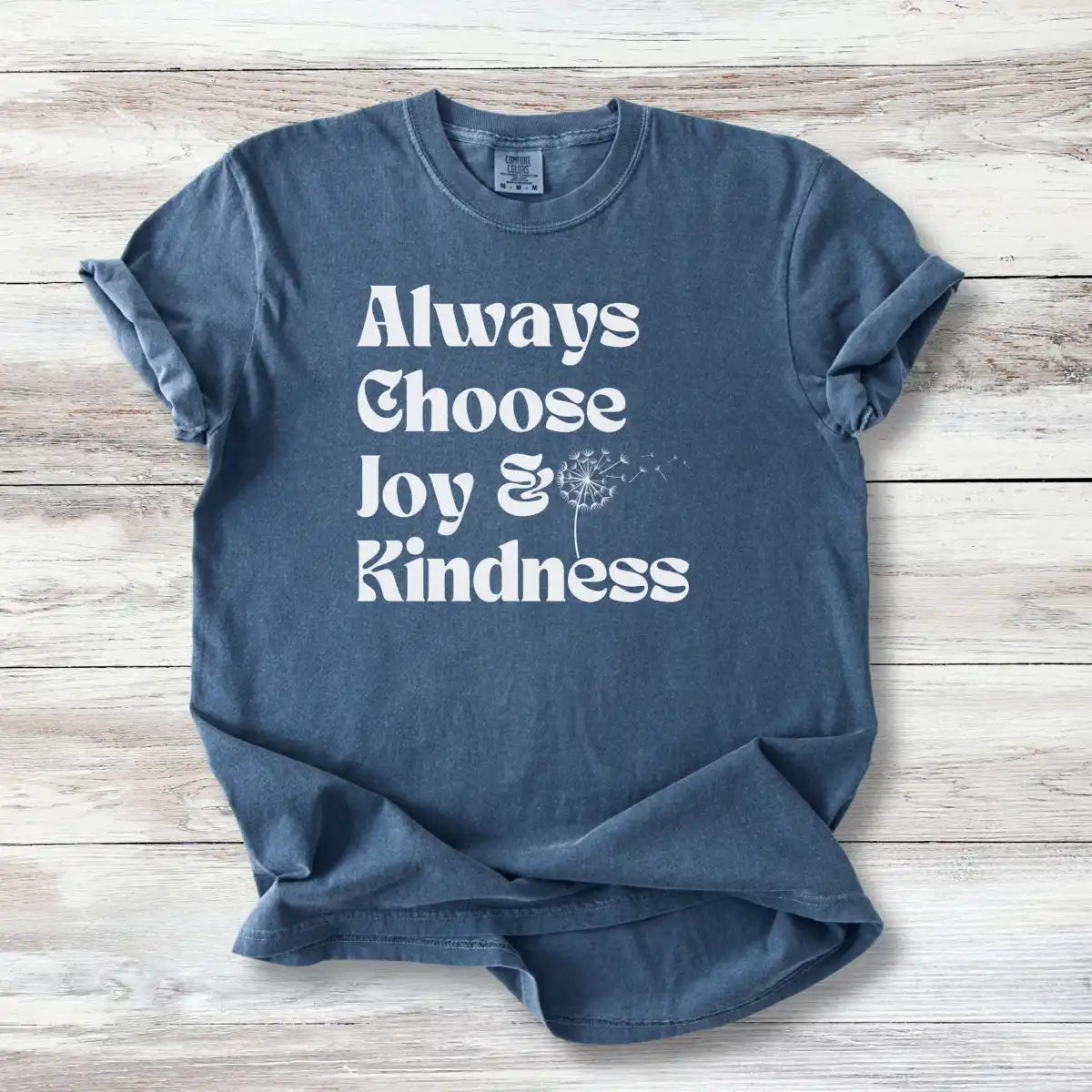Always Choose Joy & Kindness T-Shirt | Positive Progressive Affirmation Tee