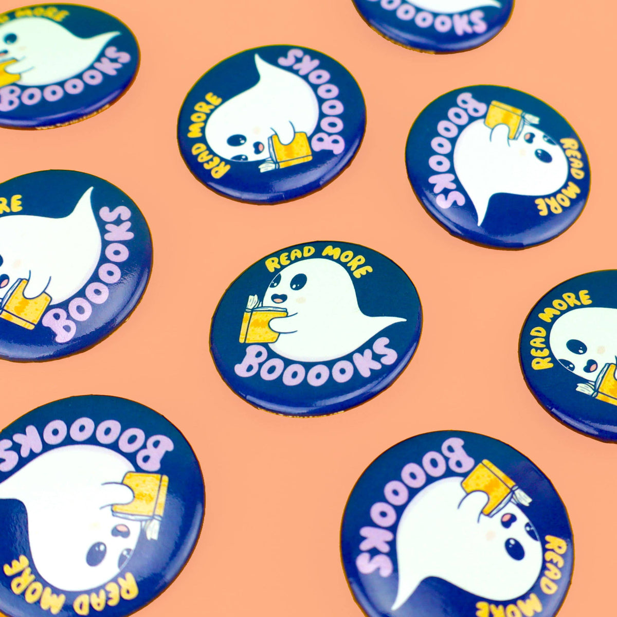 Read More Booooks Pinback Button