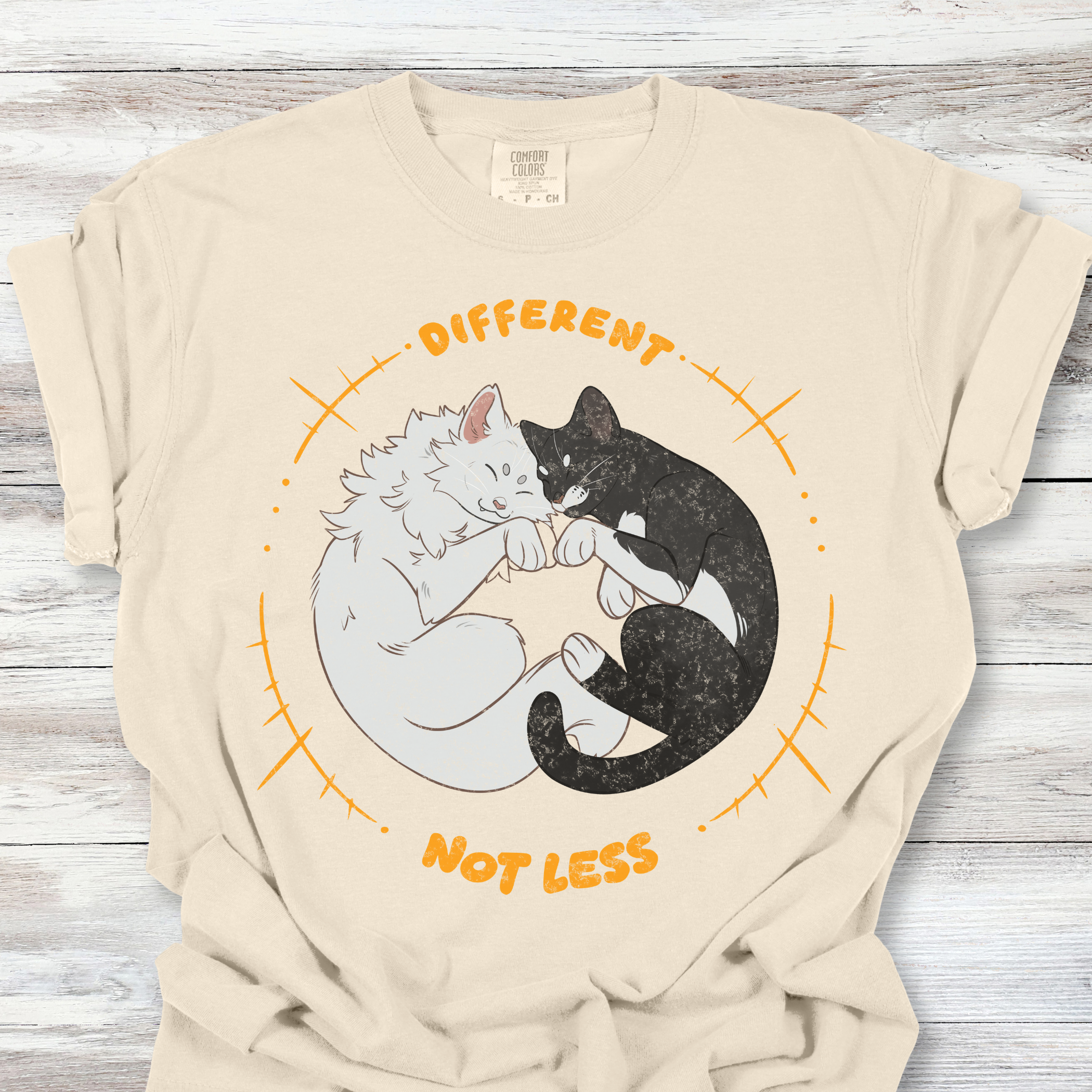 Different Not Less Graphic Tee: Neurodiversity & Autism Acceptance Shirt
