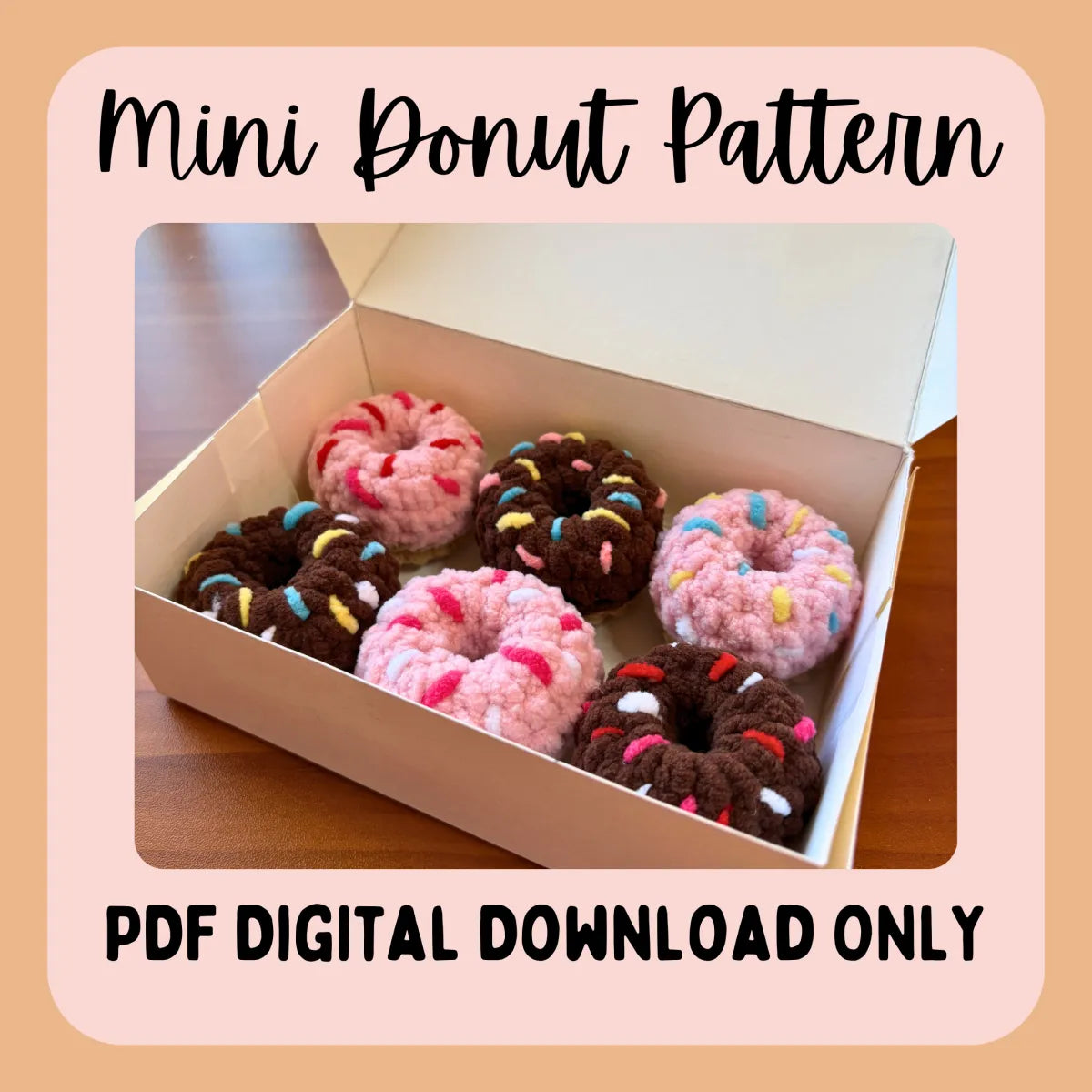 Donut Crochet Pattern - PDF PATTERN ONLY