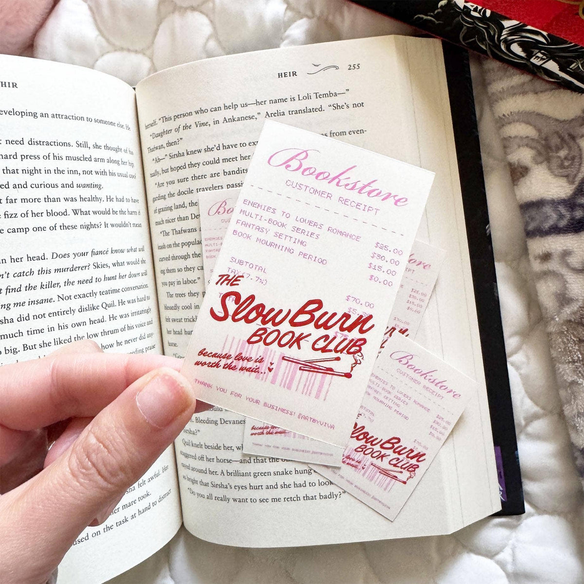 Open book with &