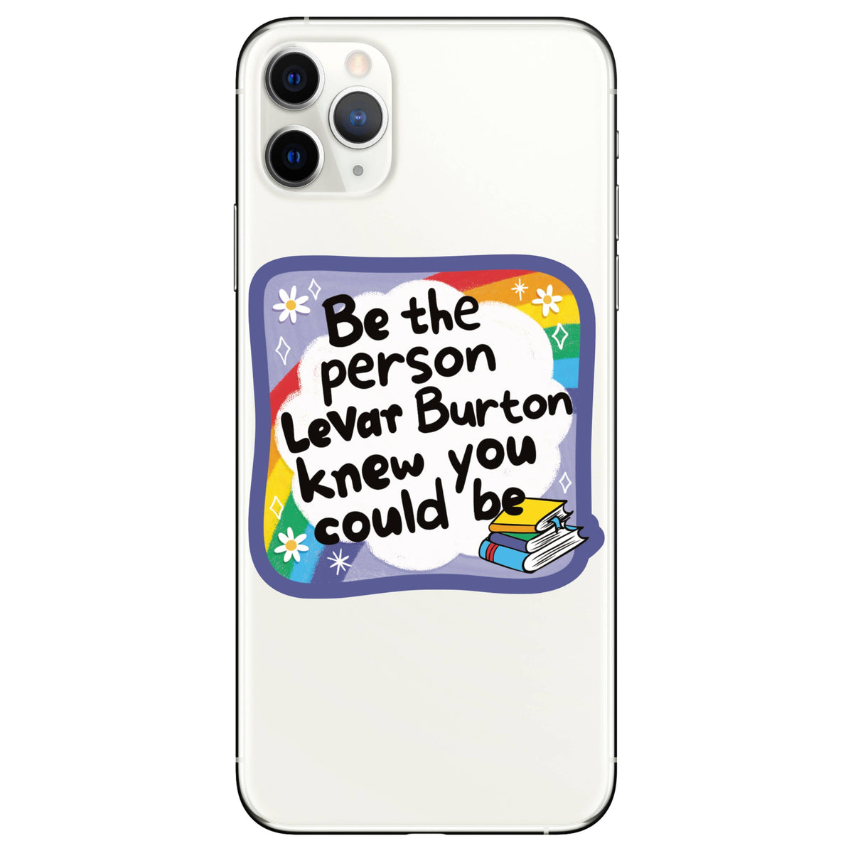 Phone case with motivational quote &