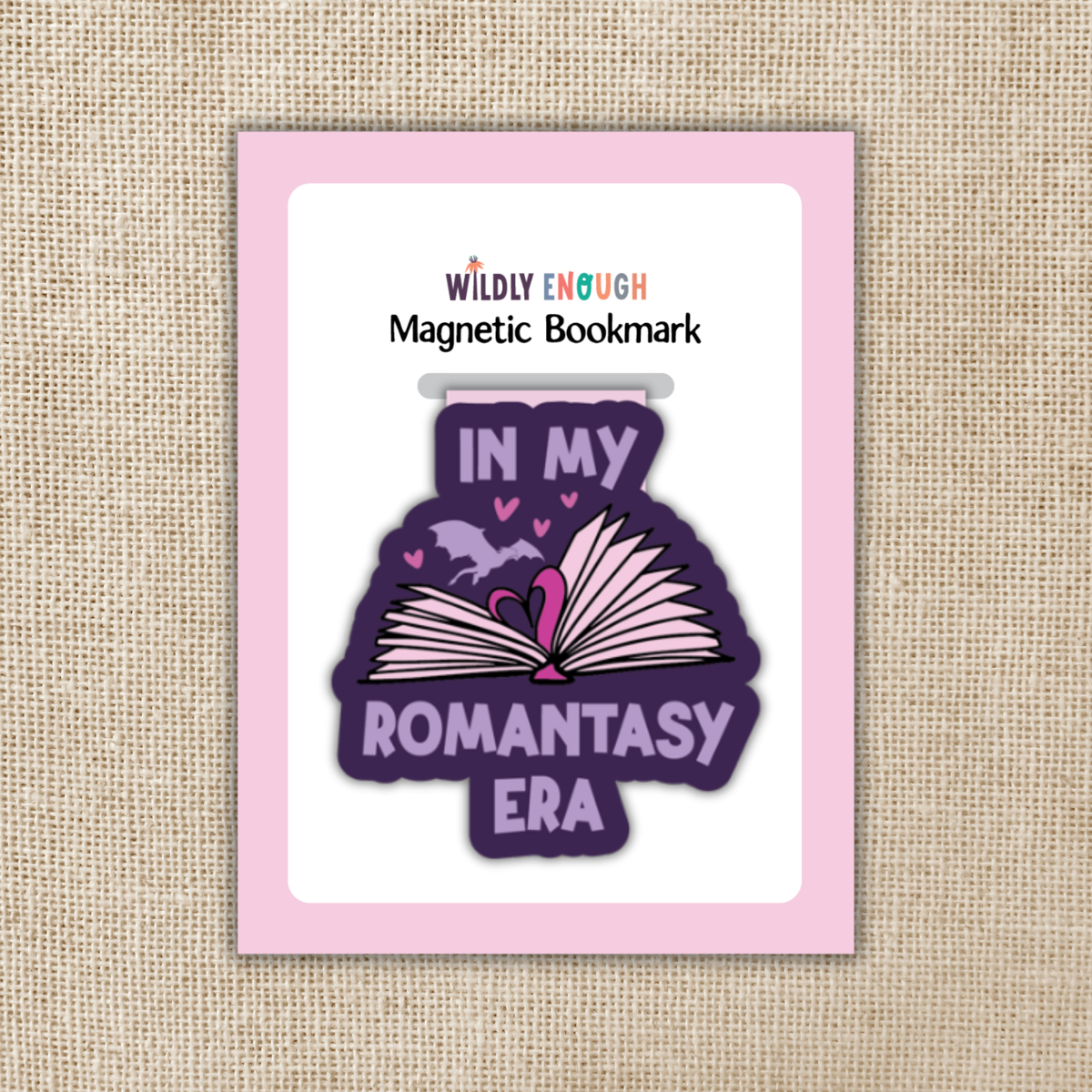 Magnetic bookmark with &
