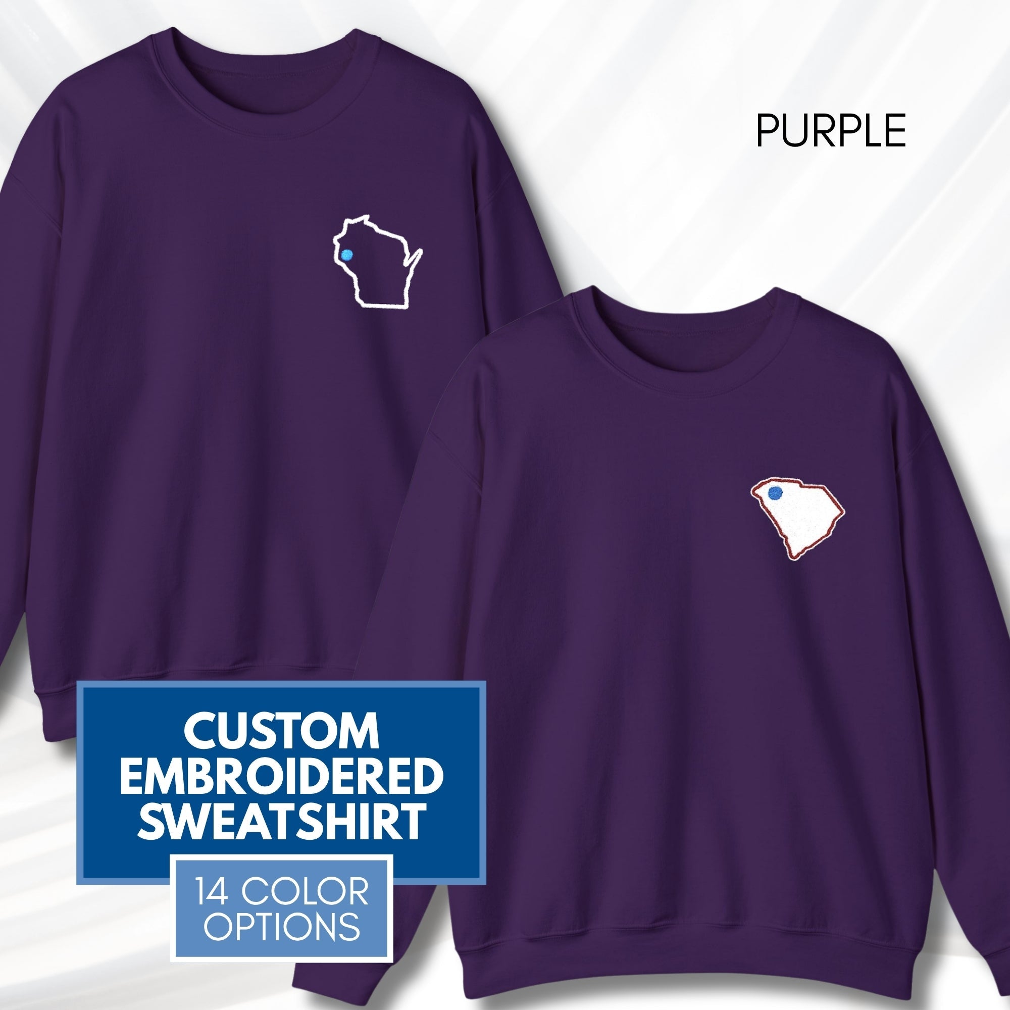 embroidered-blue-dot-red-state-crewneck-sweatshirt-custom-location-political-activist-pullover-purple