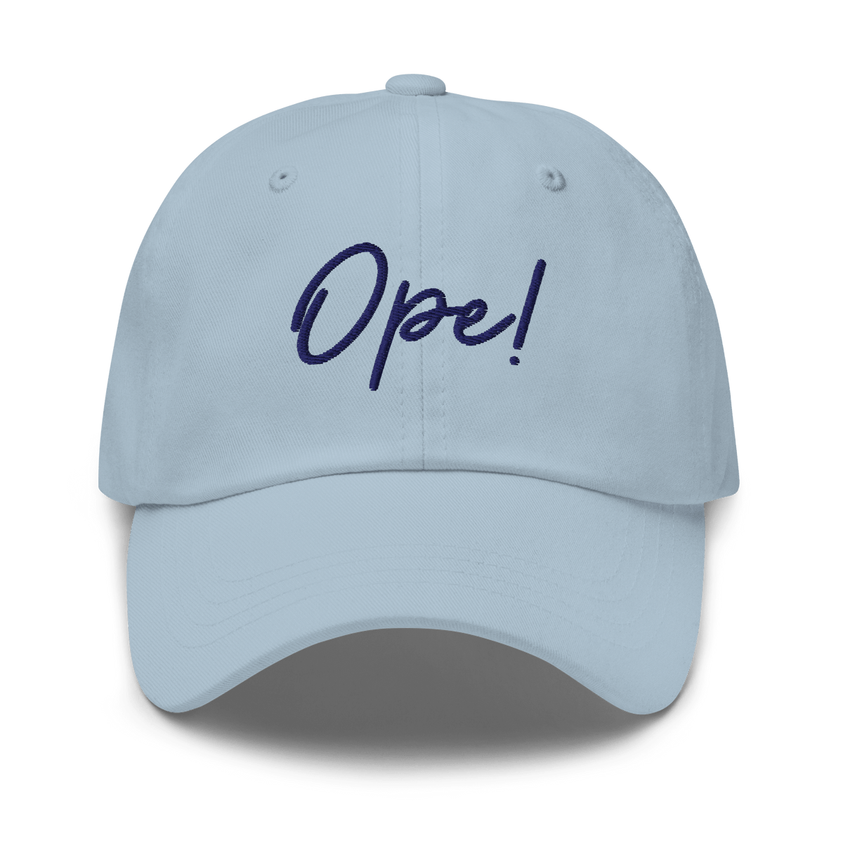 Embroidered "Ope!" Dad Hat | Funny Midwest Slang Baseball Cap | Relatable Gift - Heartland Stitch