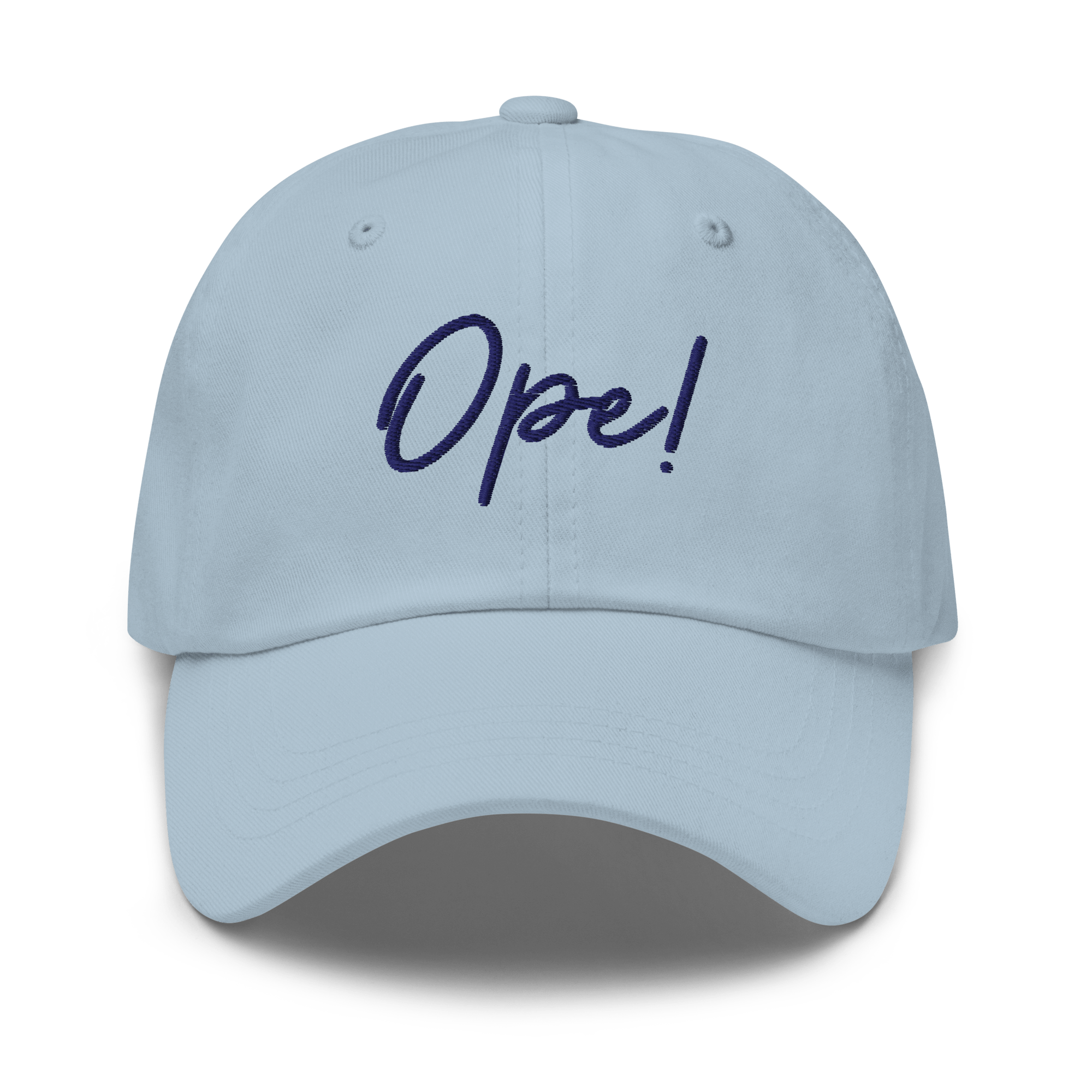 Embroidered "Ope!" Dad Hat | Funny Midwest Slang Baseball Cap | Relatable Gift - Heartland Stitch