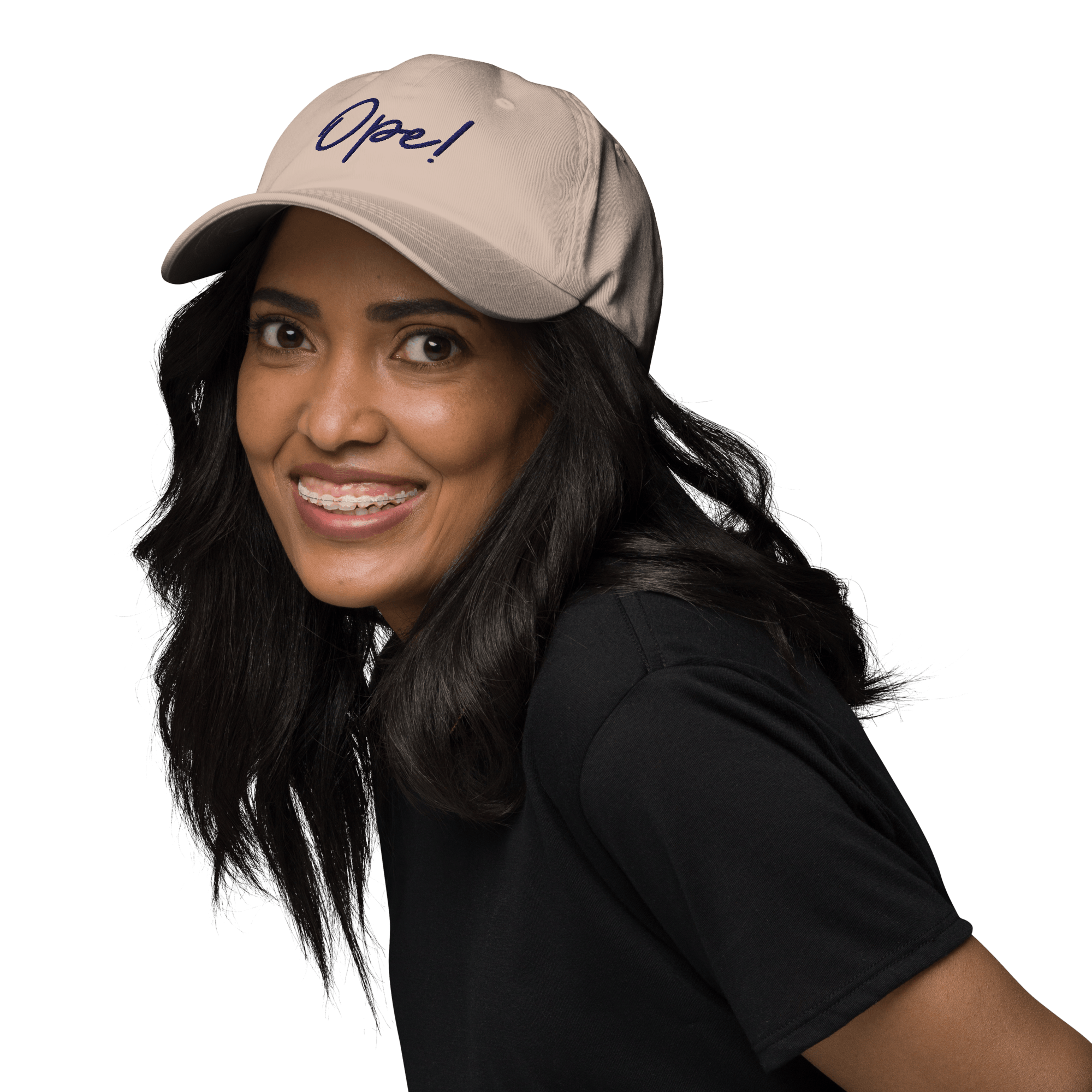 Embroidered "Ope!" Dad Hat | Funny Midwest Slang Baseball Cap | Relatable Gift - Heartland Stitch