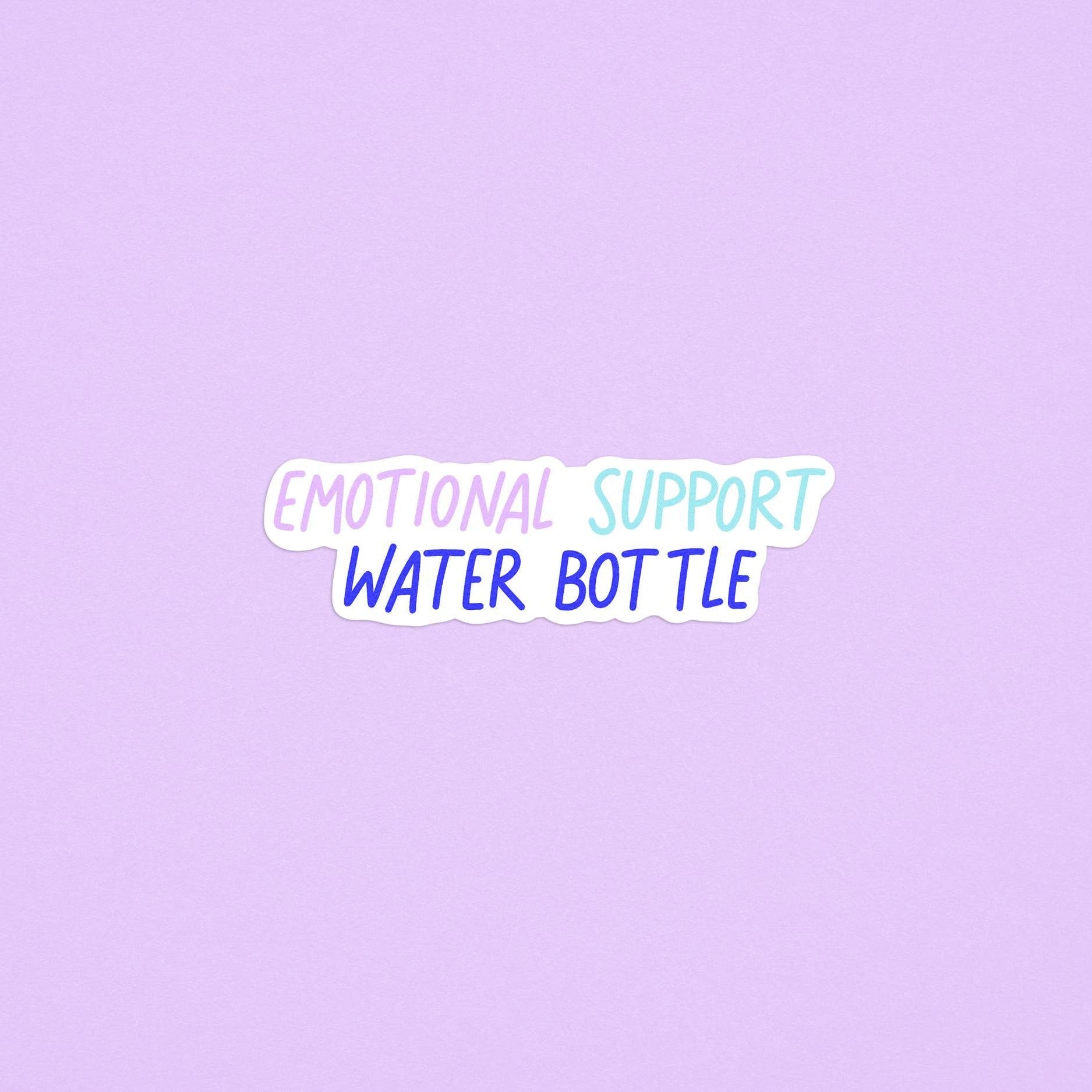 Emotional support water bottle sticker - MangoIllustrated - Sticker
