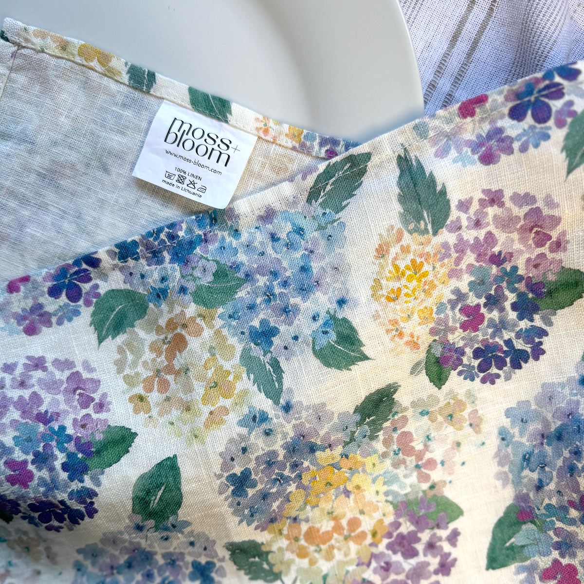 endless hydrangea linen napkins