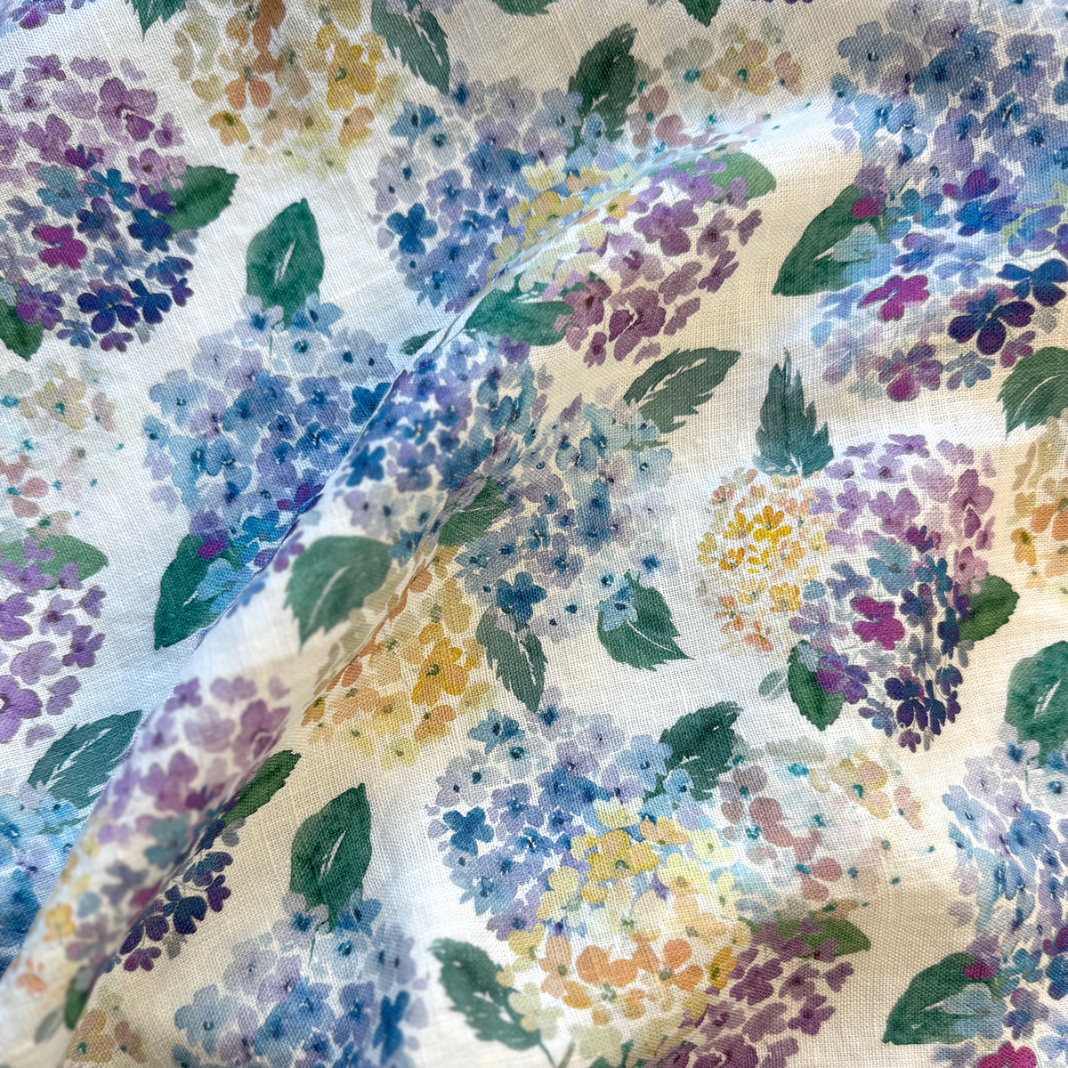 endless hydrangea linen napkins