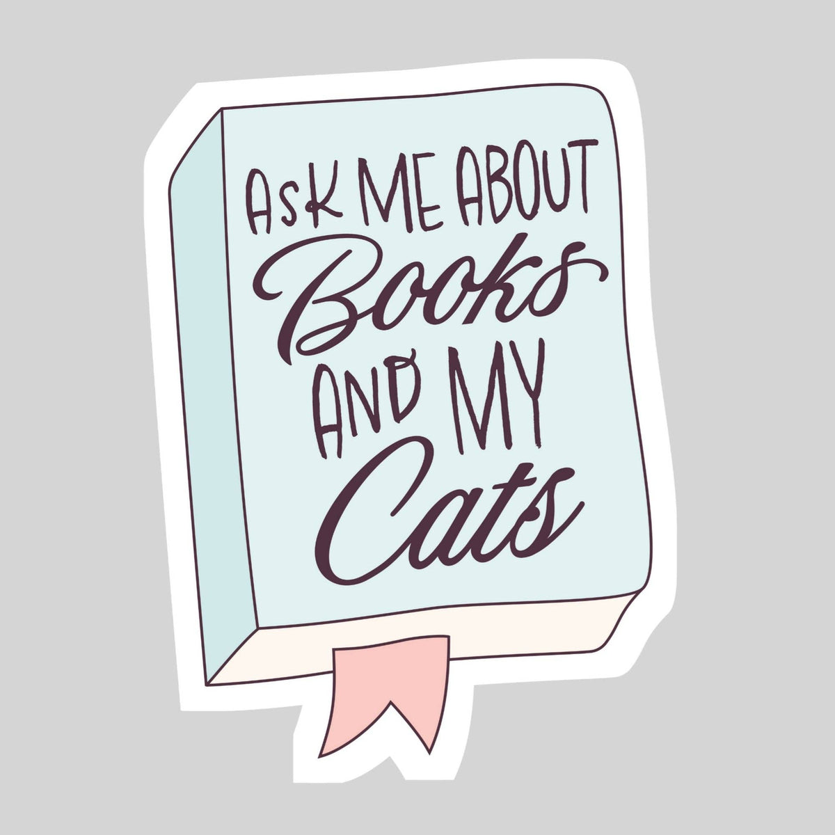 Sticker with text &