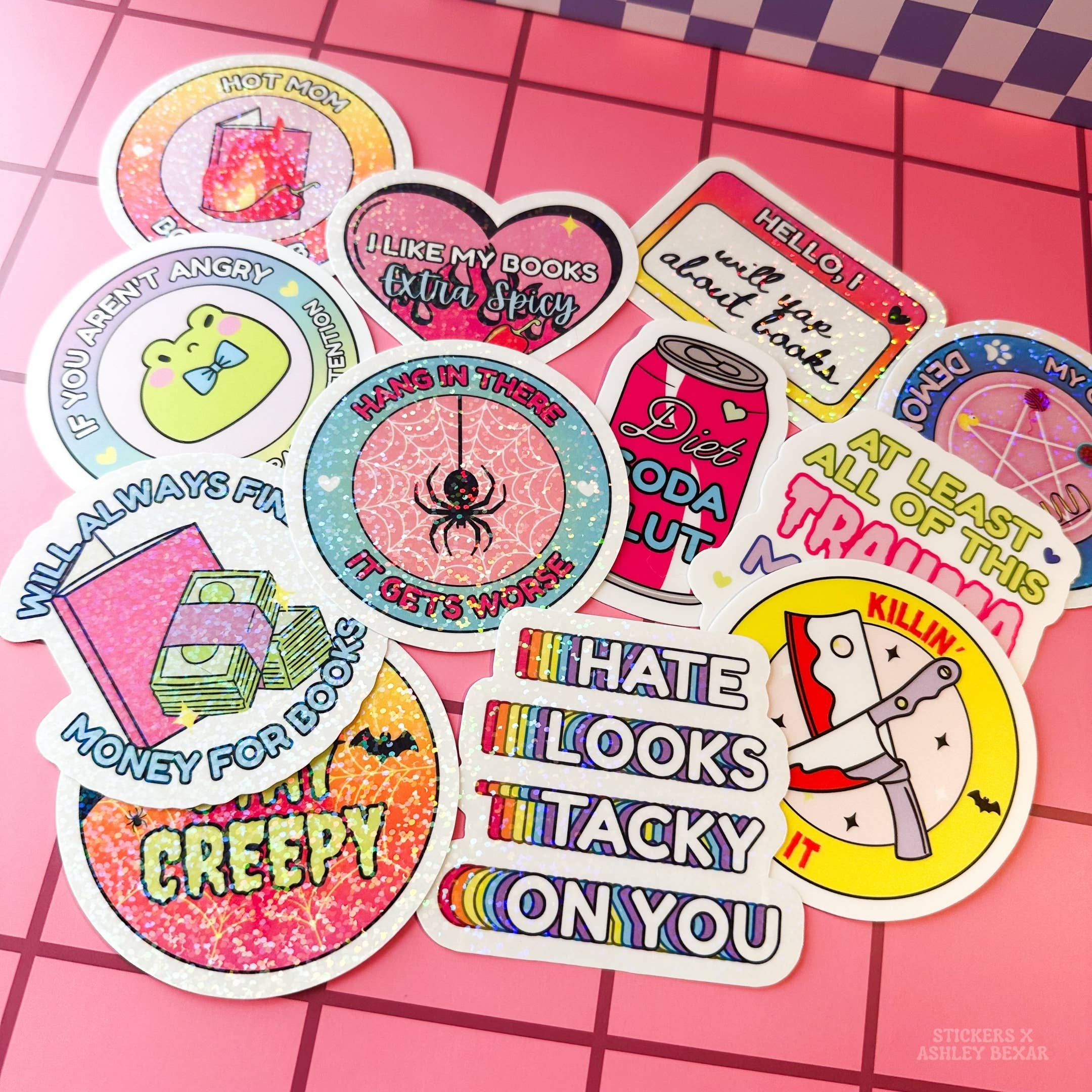 Bookish Reading Waterproof Vinyl Sticker Sheet | Charity Edition