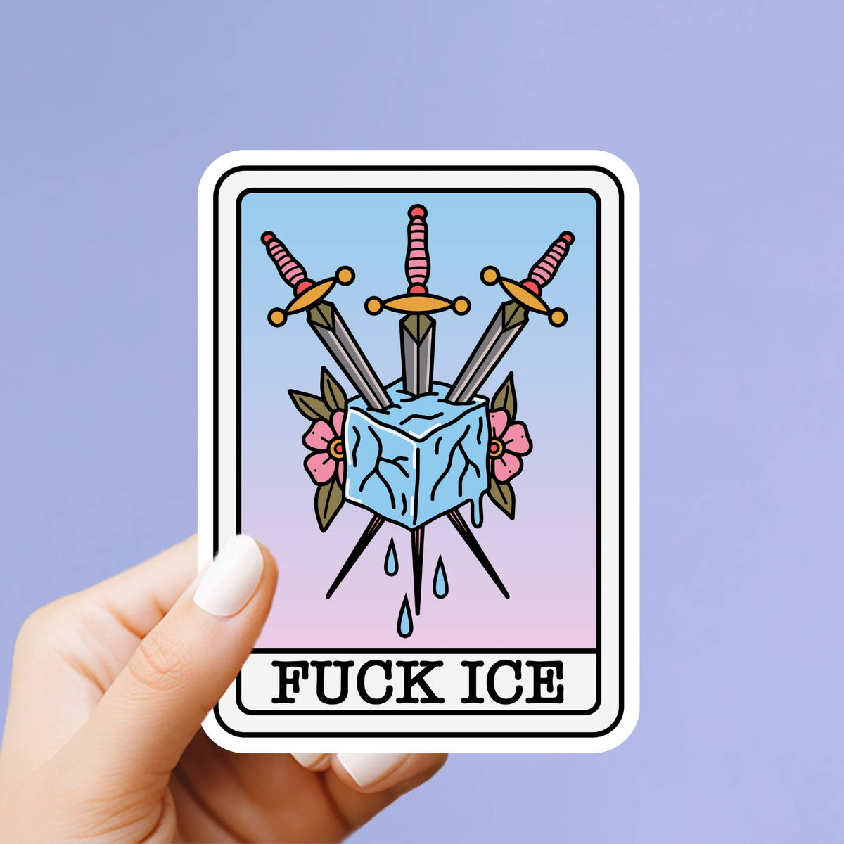 F Ice Sticker