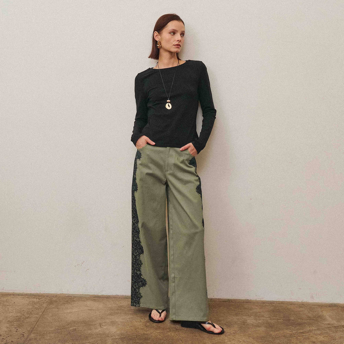 Pre-Order: The Able Lace Back Long Sleeve Top