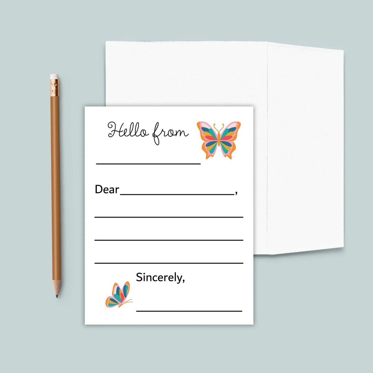 Butterfly - Lined Note Cards - The Note House