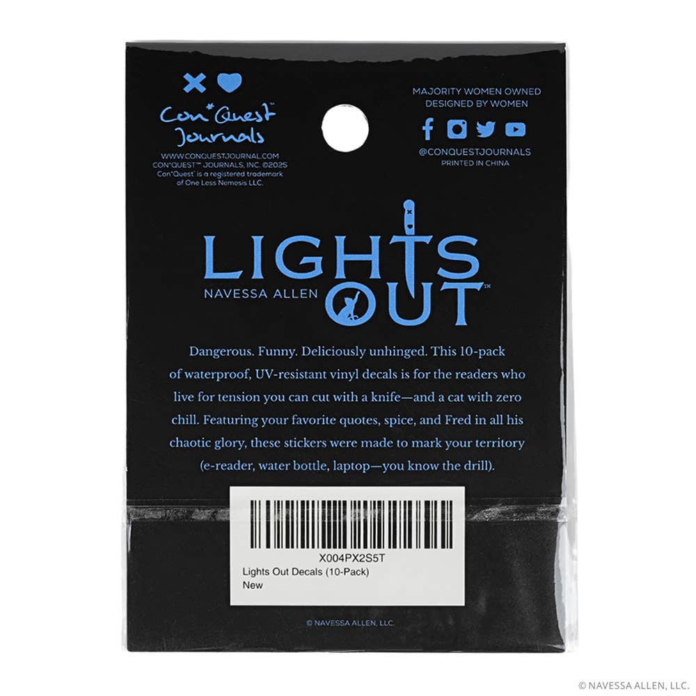 Official Lights Out Sticker Pack (10 Decals)
