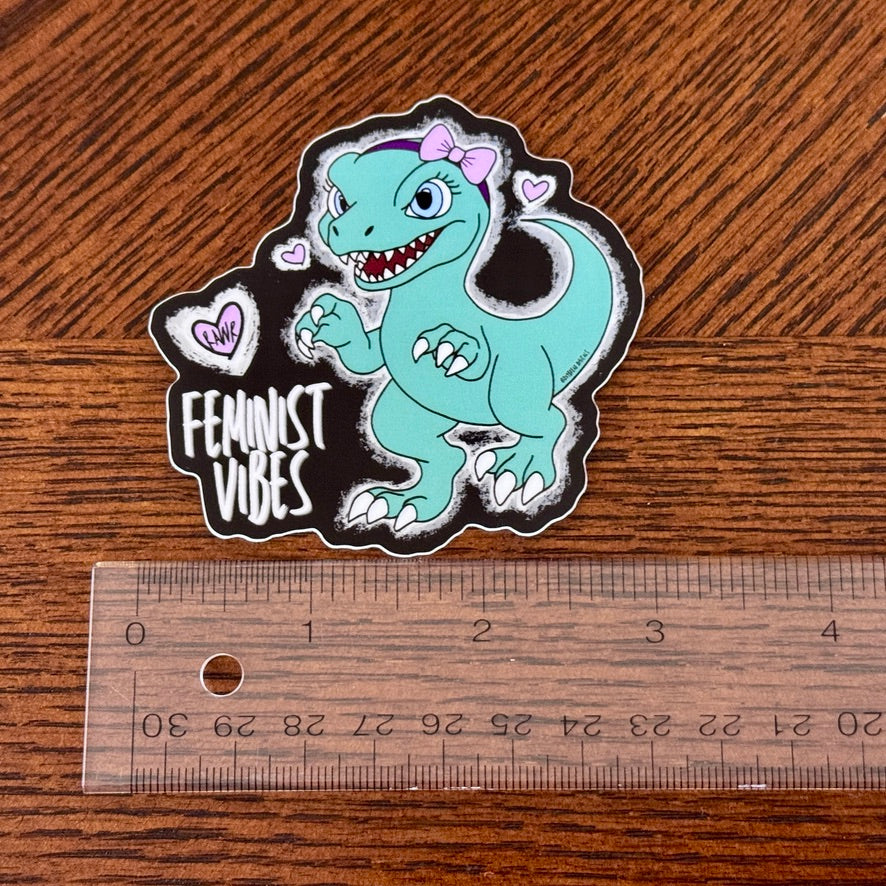 feminist-vibes-raptor-glossy-vinyl-indoor-outdoor-sticker-decal-feminist-gift