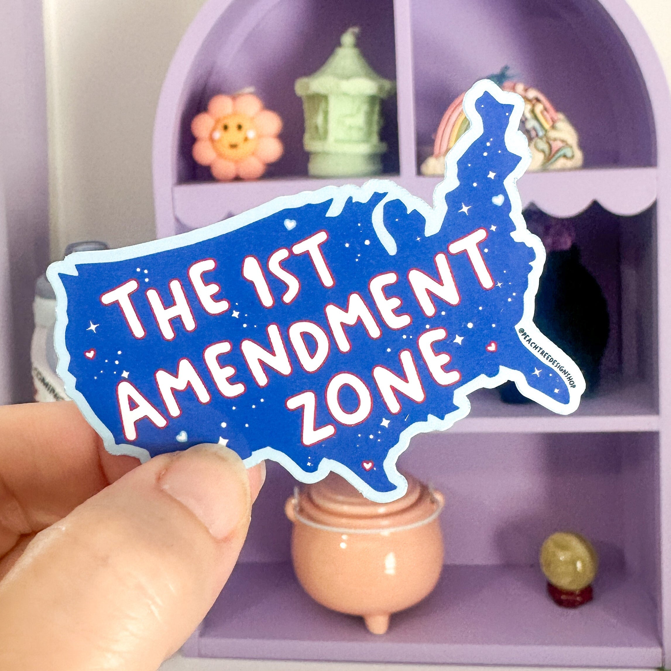 Sticker with &