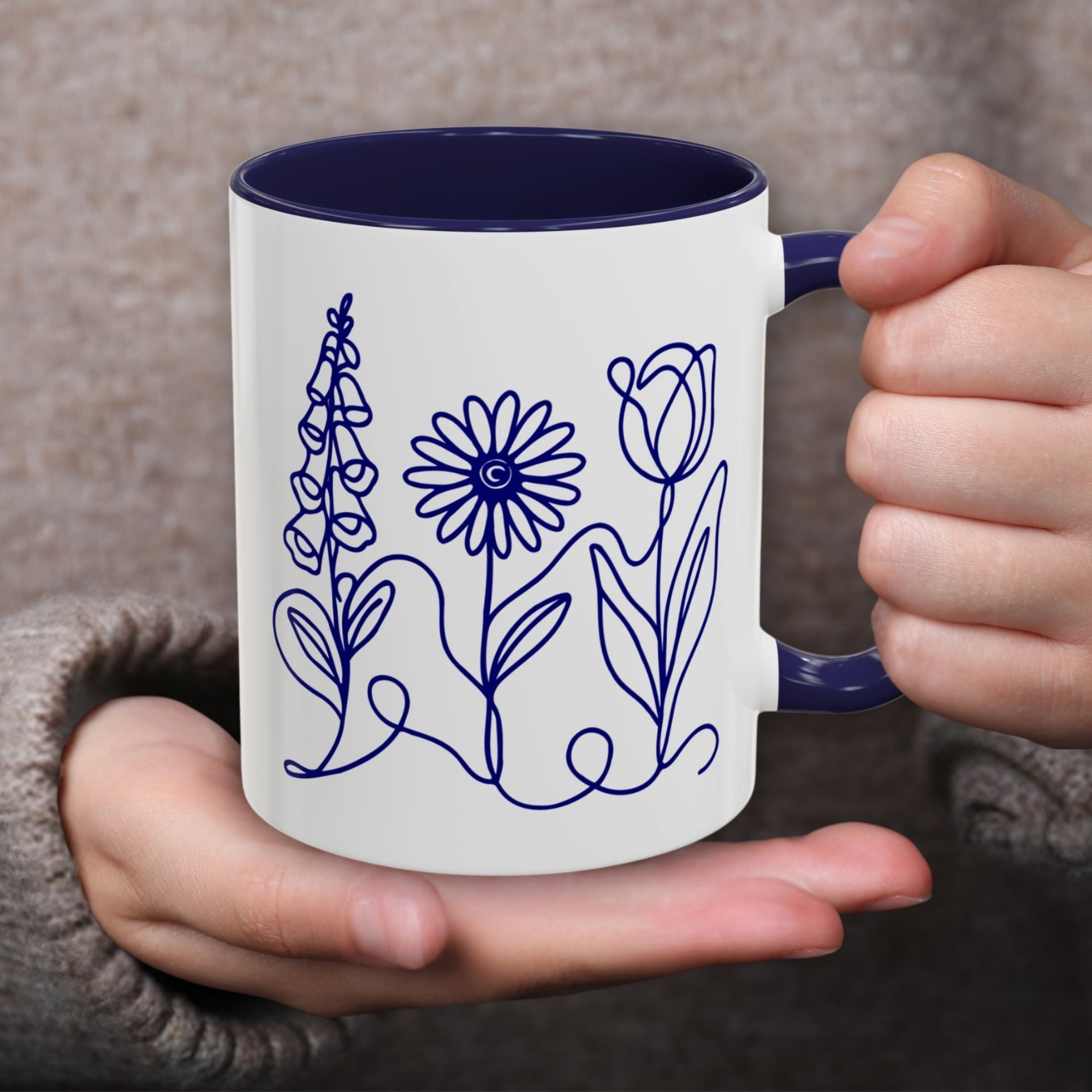 foxglove-daisy-tulip-accent-coffee-mug-subtle-fdt-flowers-tea-cup-resistance-drinkware-progressive-kitchen-gift-housewarming