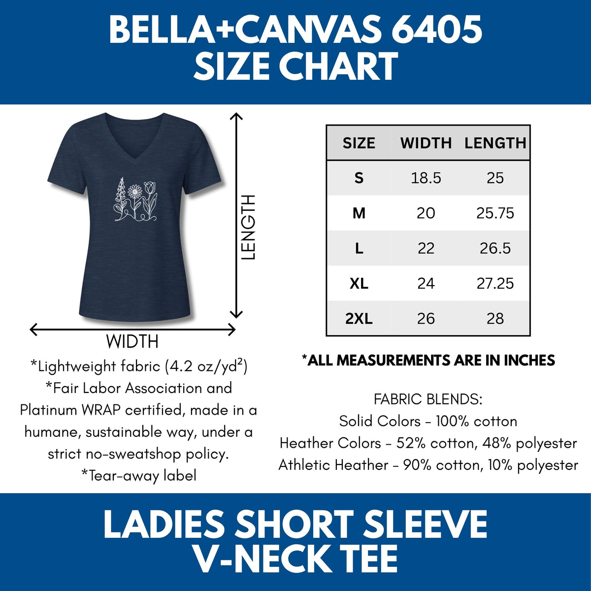 foxglove-daisy-tulip-ladies-bella-canvas-vneck-tshirt-womens-fit-subtle-fdt-flowers-tee-size-chart