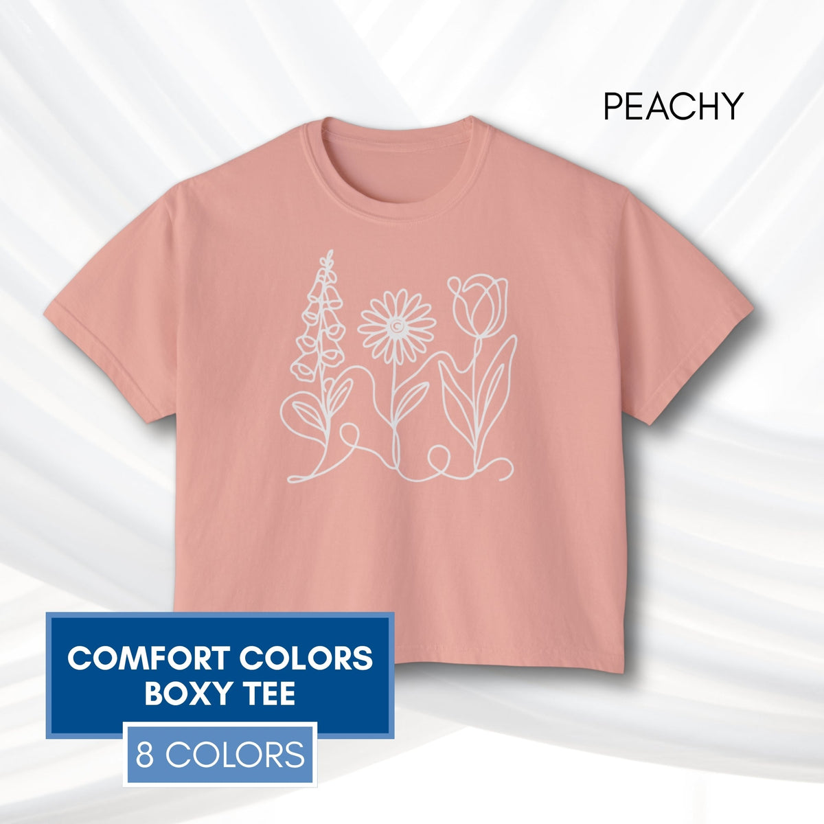 foxglove-daisy-tulip-subtle-anti-trump-womens-boxy-tee-no-words-comfort-colors-peachy