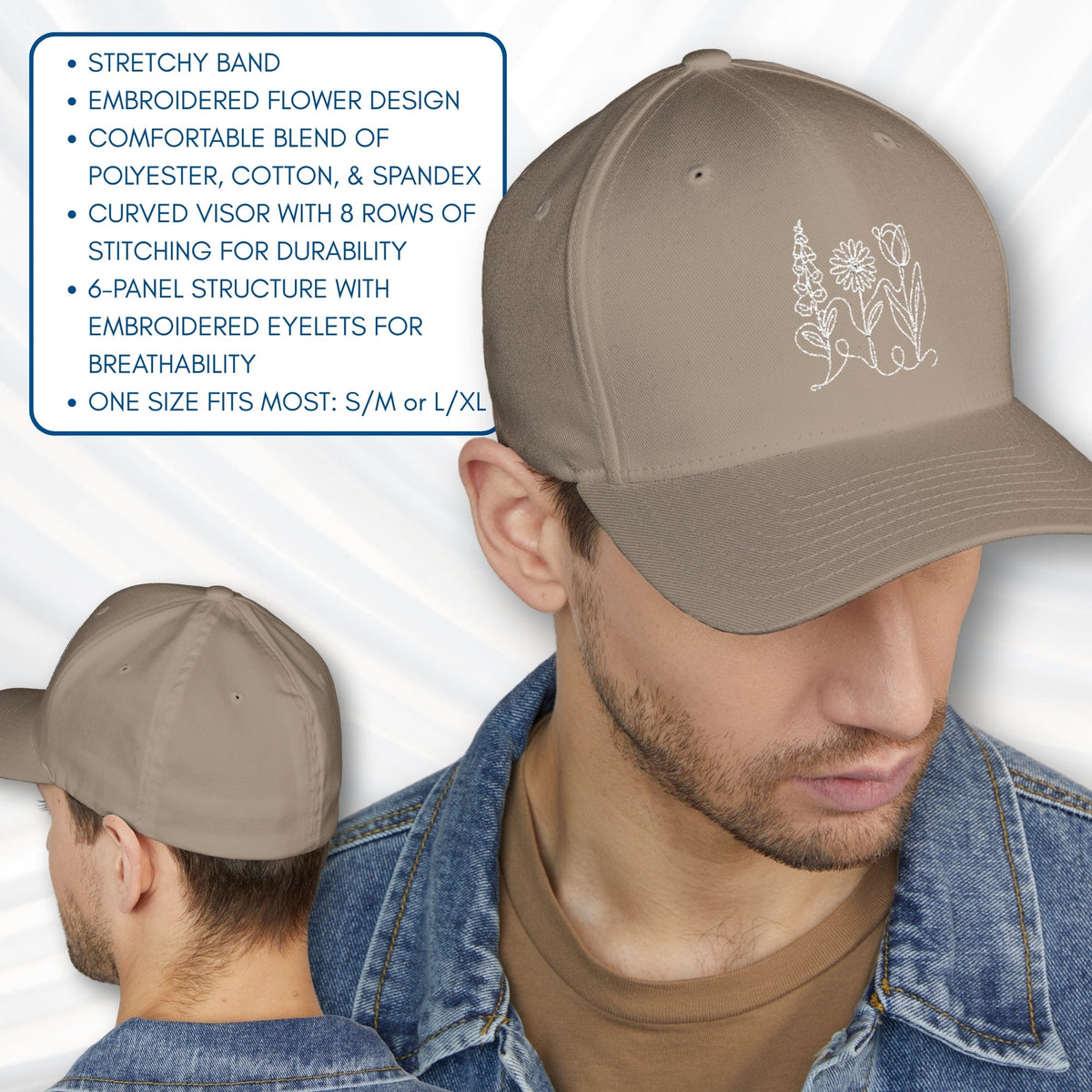 foxglove-daisy-tulip-subtle-fdt-flowers-embroidered-fitted-dad-hat-baseball-cap-anti-trump