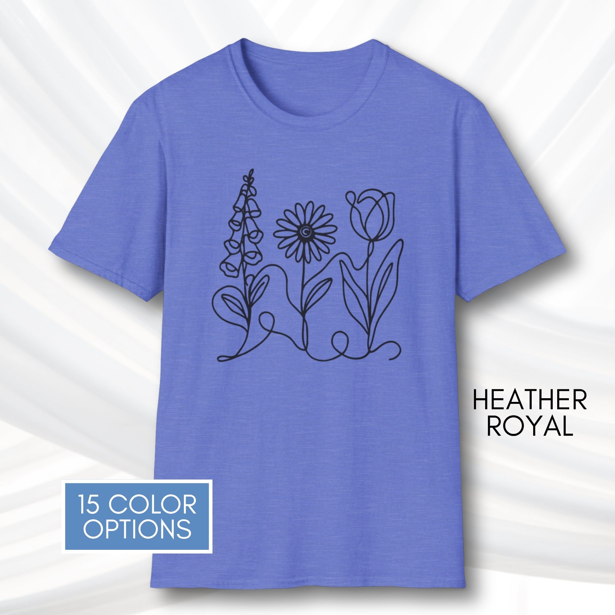 foxglove-daisy-tulip-unisex-softstyle-tshirt-subtle-fdt-flowers-graphic-tee-heather-royal