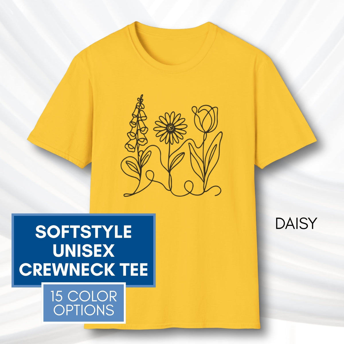 foxglove-daisy-tulip-unisex-softstyle-tshirt-subtle-fdt-flowers-tee-daisy