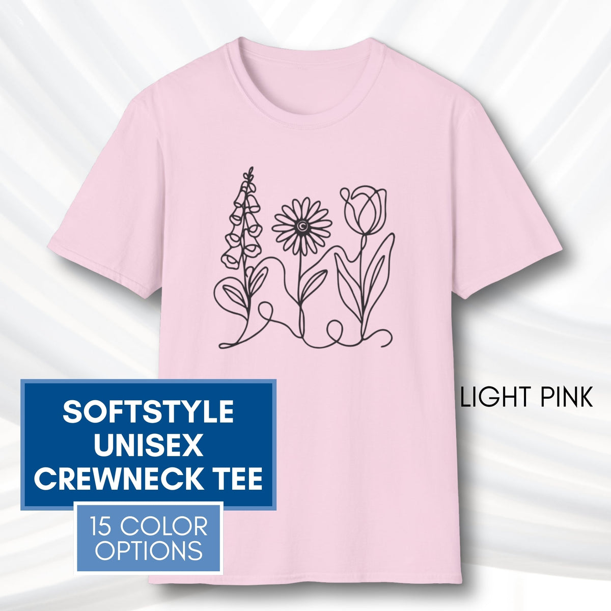 foxglove-daisy-tulip-unisex-softstyle-tshirt-subtle-fdt-flowers-tee-light-pink