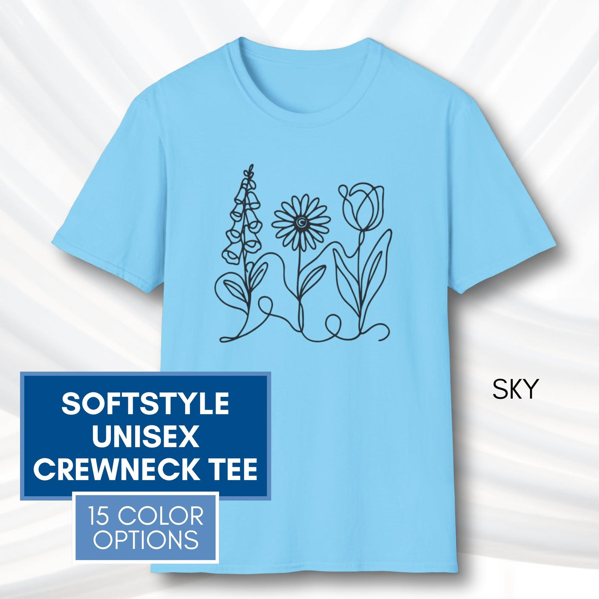 foxglove-daisy-tulip-unisex-softstyle-tshirt-subtle-fdt-flowers-tee-sky