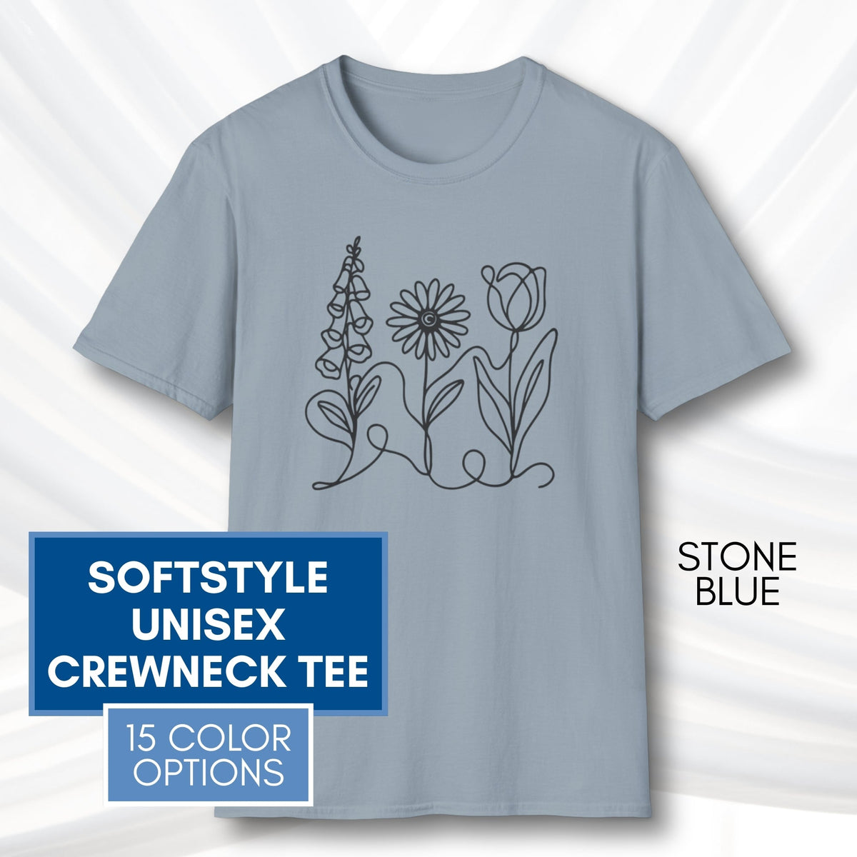 foxglove-daisy-tulip-unisex-softstyle-tshirt-subtle-fdt-flowers-tee-stone-blue