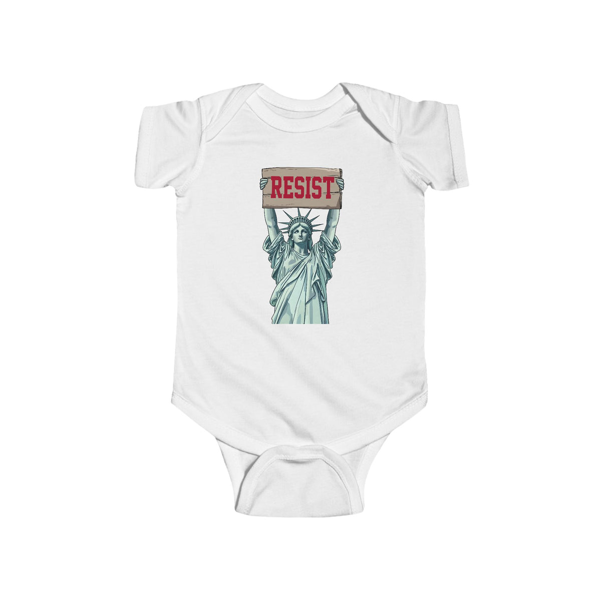 Statue Of Liberty Resist Baby Bodysuit - Resistance Nation