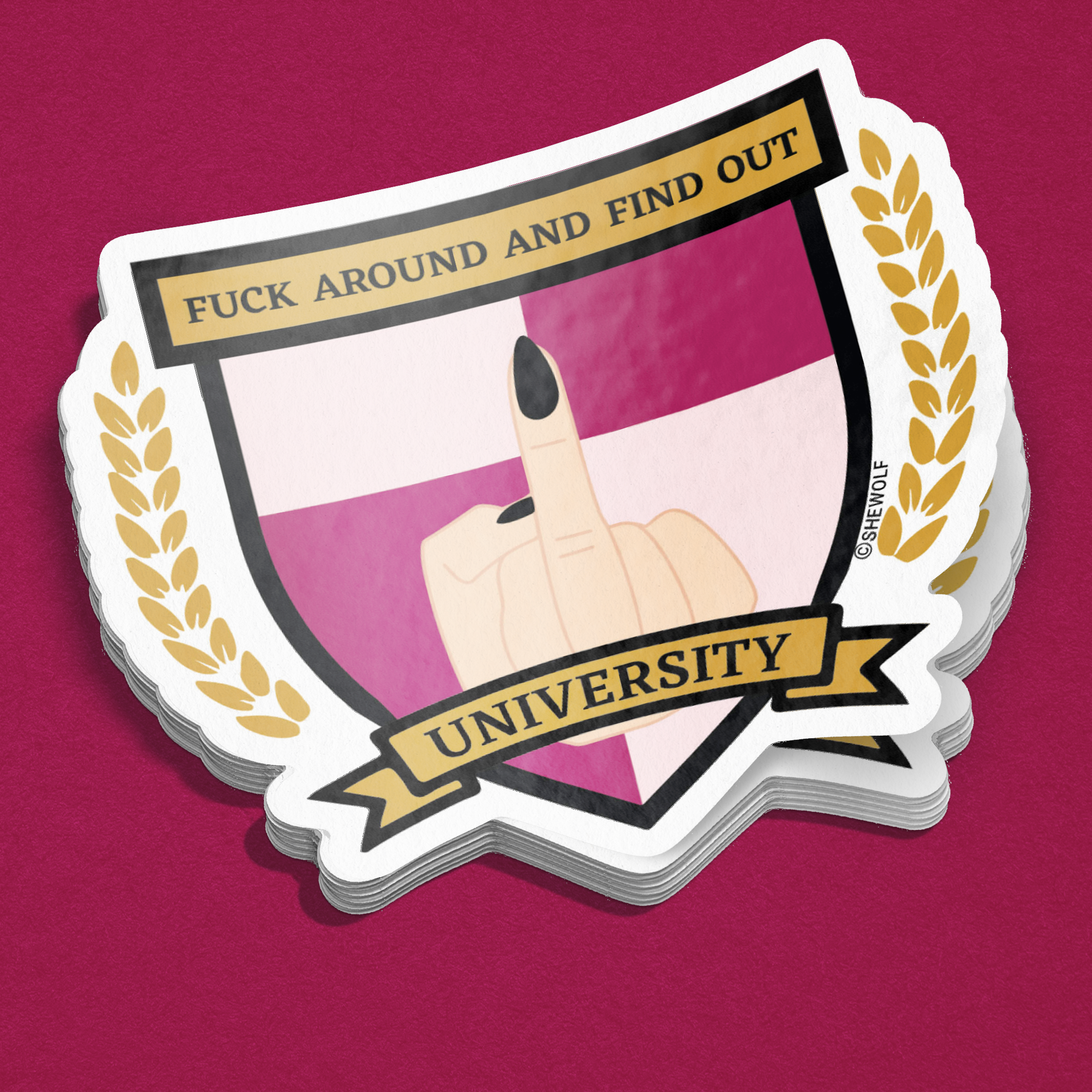 FAFO University Sticker