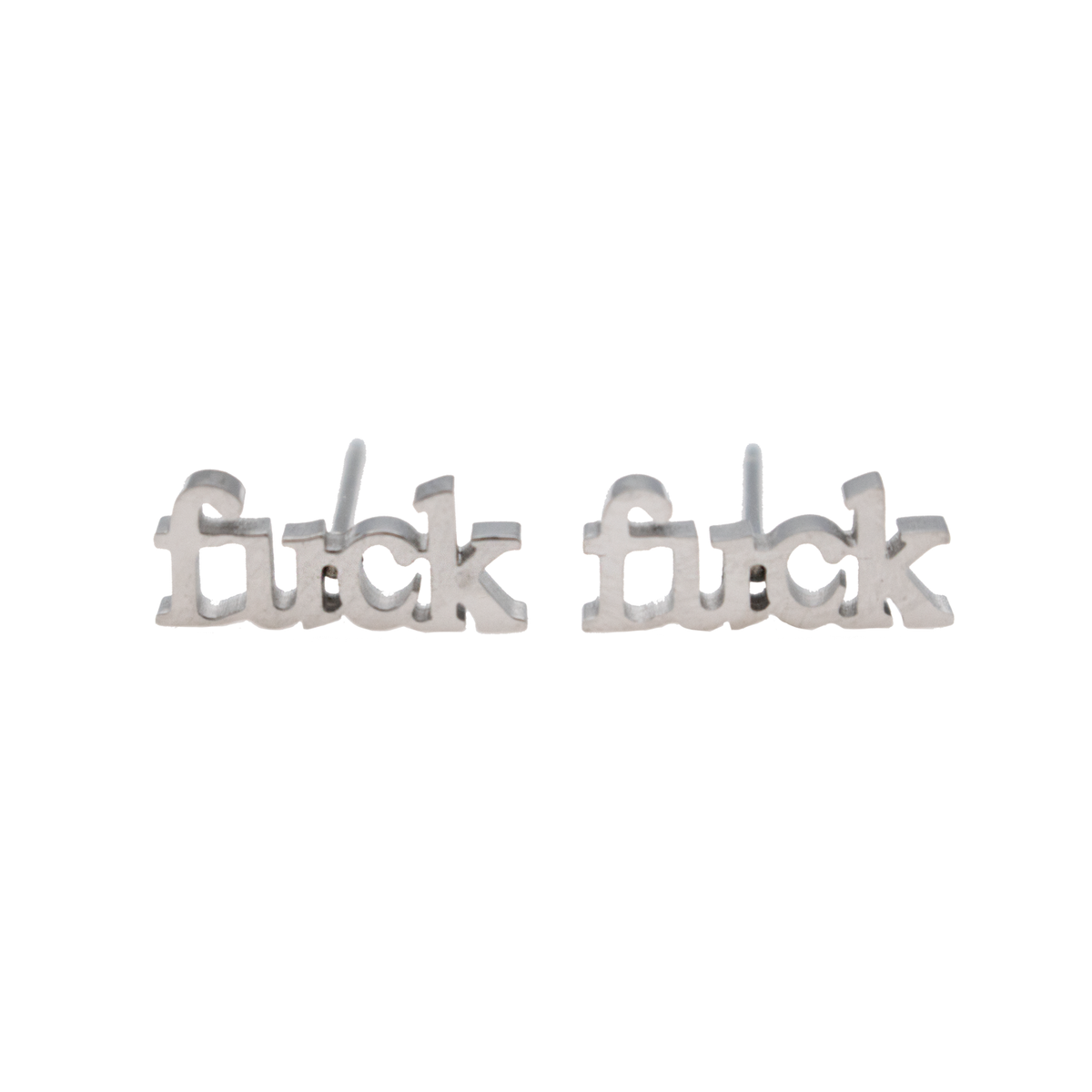 Fuck Earring Sets - Metal Marvels - Bold mantras for bold women.