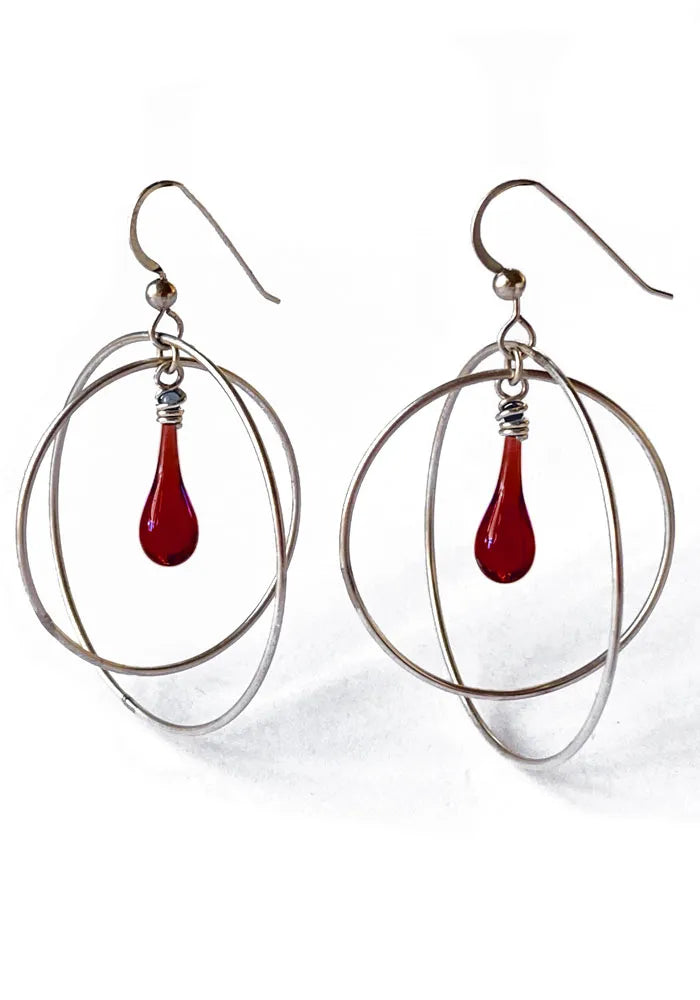 Large Gyroscope Earrings