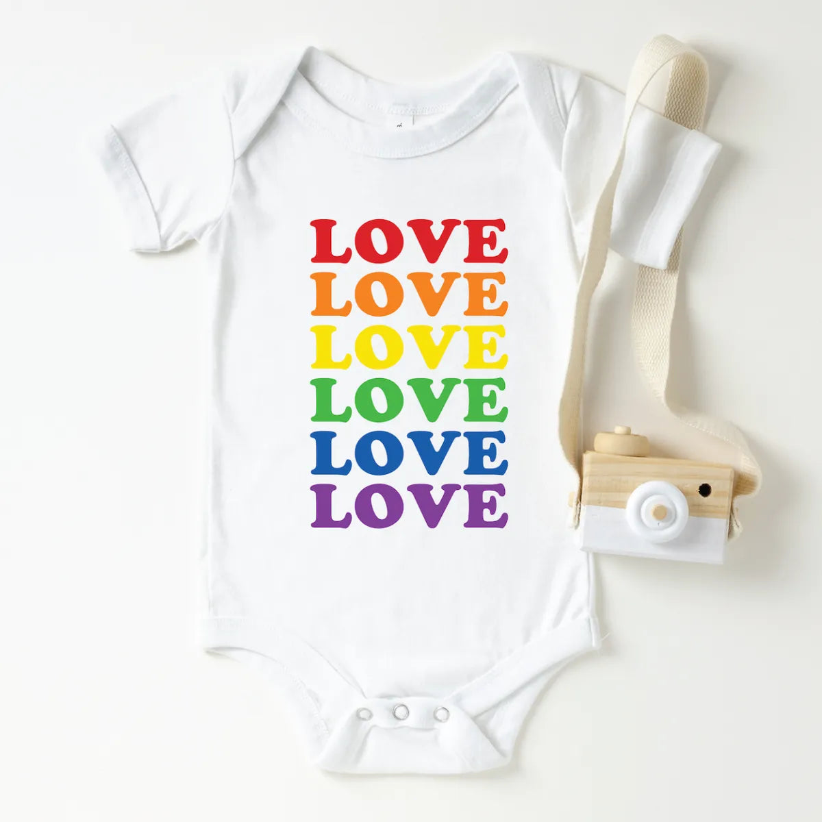Gay Pride Love Baby Bodysuit - Resistance Nation