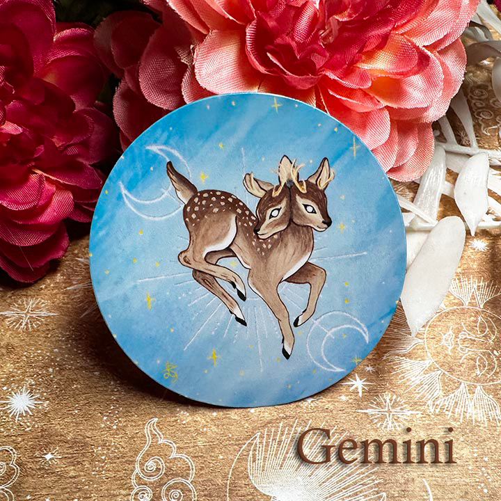 Zodiac Stickers, handpainted decals