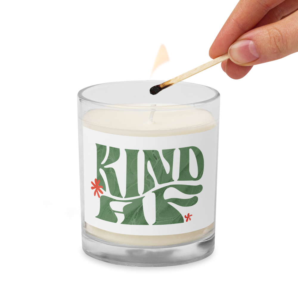 Glass Jar Soy Wax Candle – Kindness Project - Kind AF